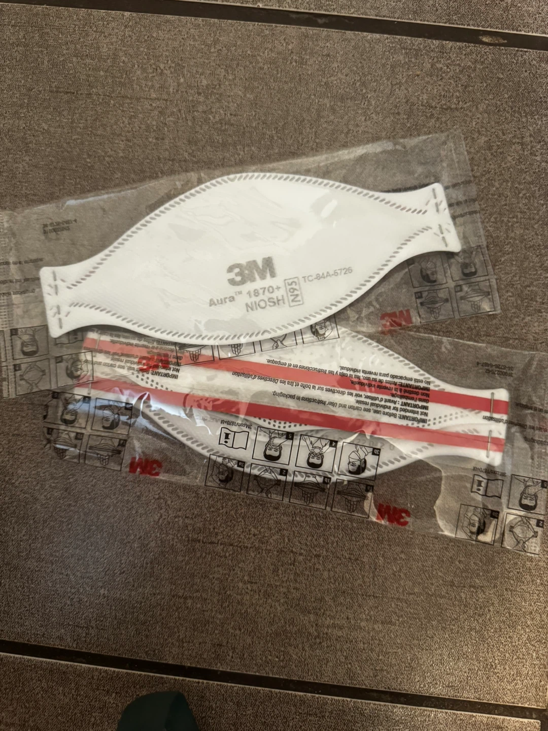 Sealed 3M Aura 1870+ N95 Masks