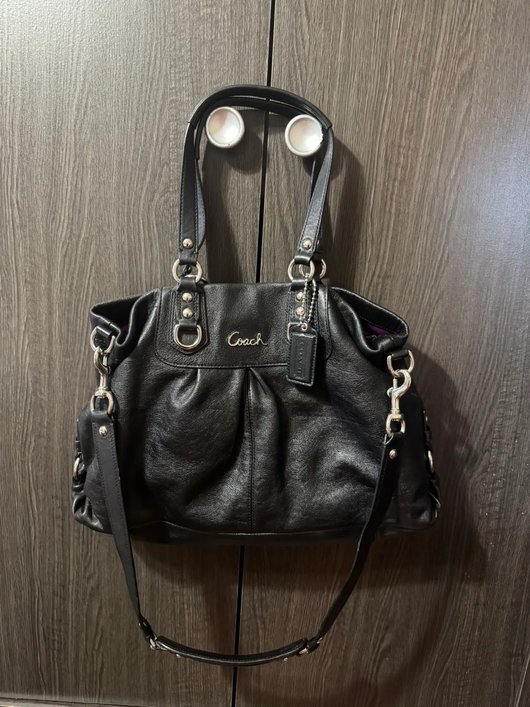 leather coach satchel