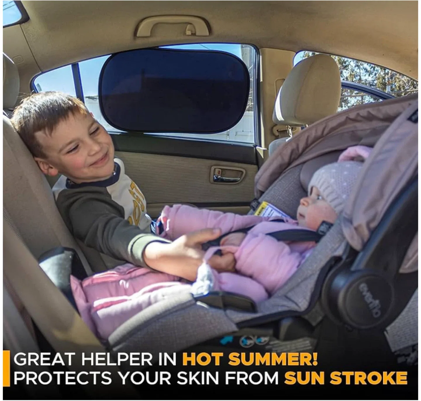 Car Window Sun Shade - 20"x12" image indicator(4)