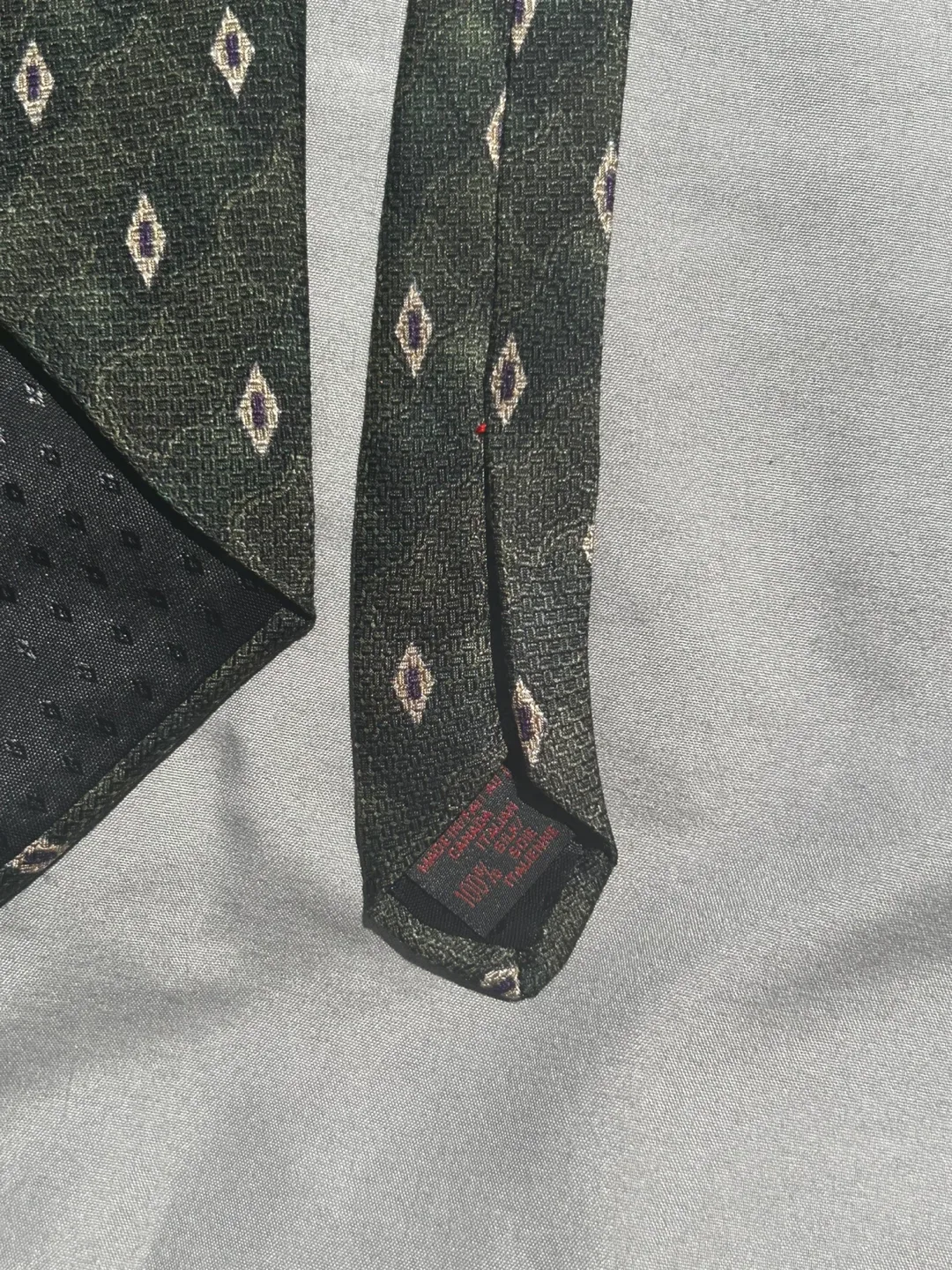 Chaps Ralph Lauren Green Silk Tie image indicator(3)