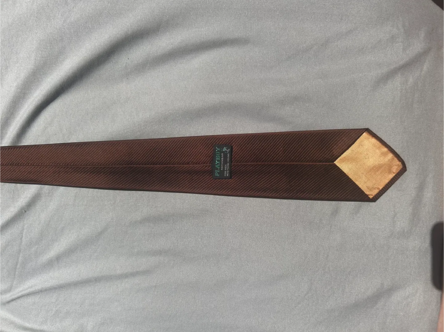 Vintage Playboy Neckwear Brown Tie image indicator(2)