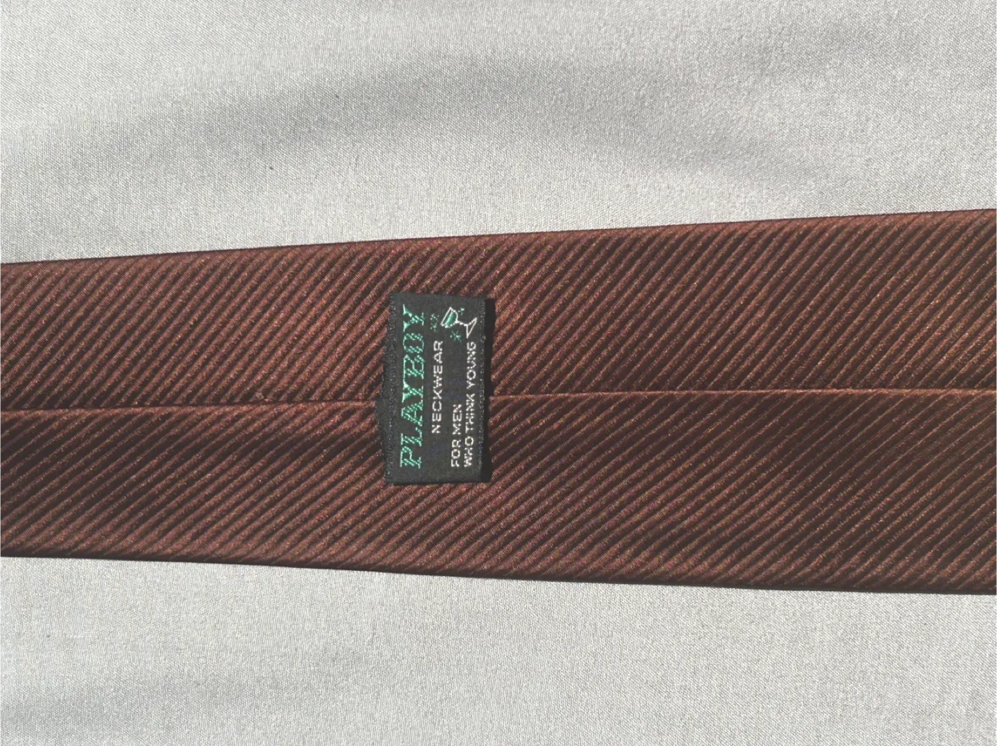 Vintage Playboy Neckwear Brown Tie image indicator(4)