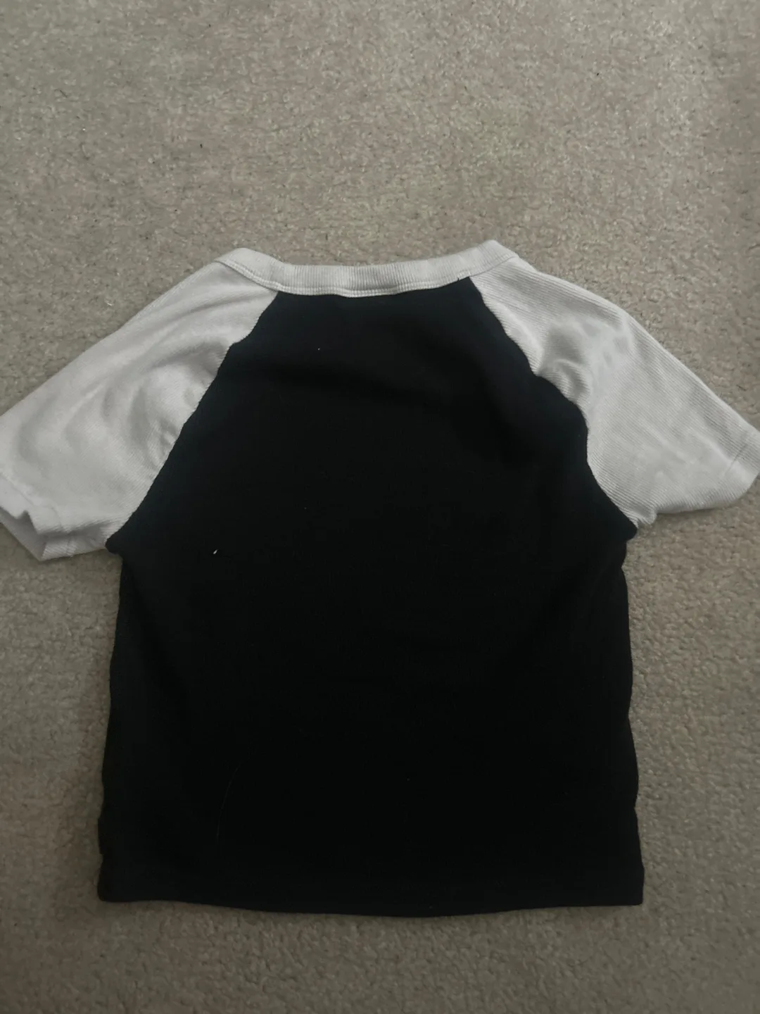 TNA Black & White Baseball Tee - Size S image indicator(2)