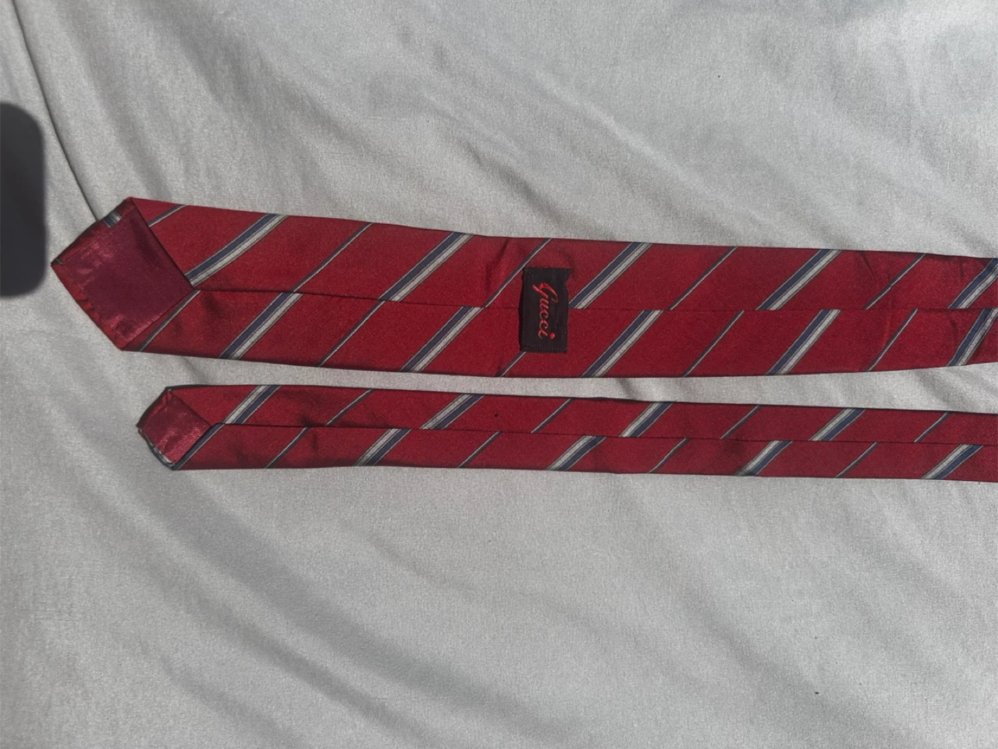 Vintage Gucci Red Striped Tie - photo 2
