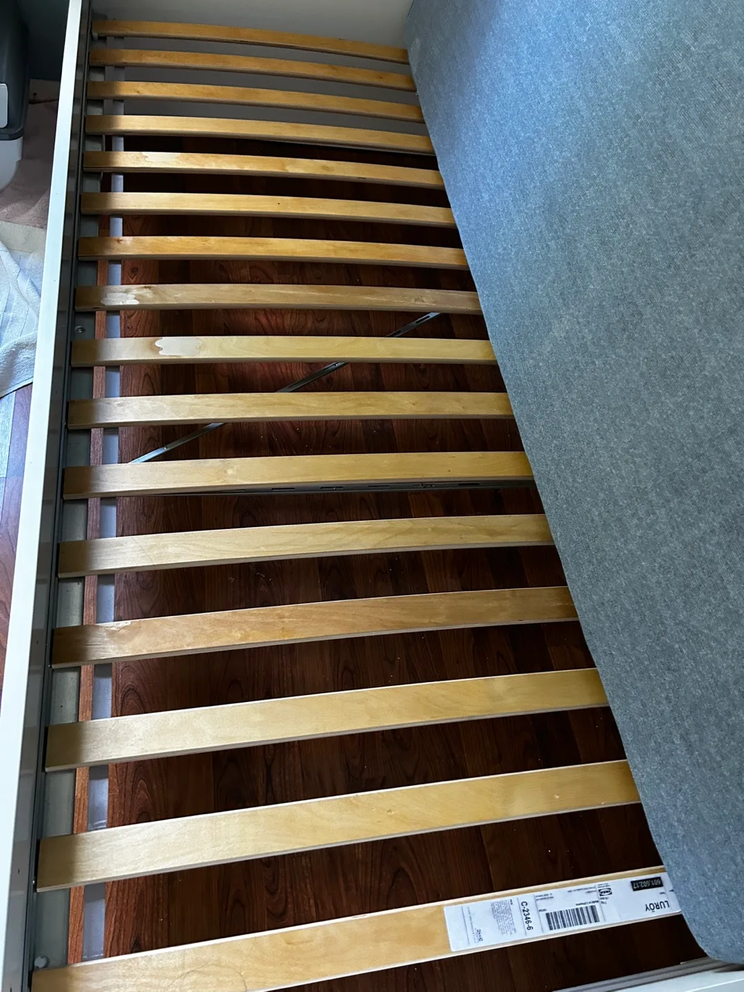 IKEA SLÄKT Twin Bed Frame w/ LURÖY Slatted Base image indicator(7)