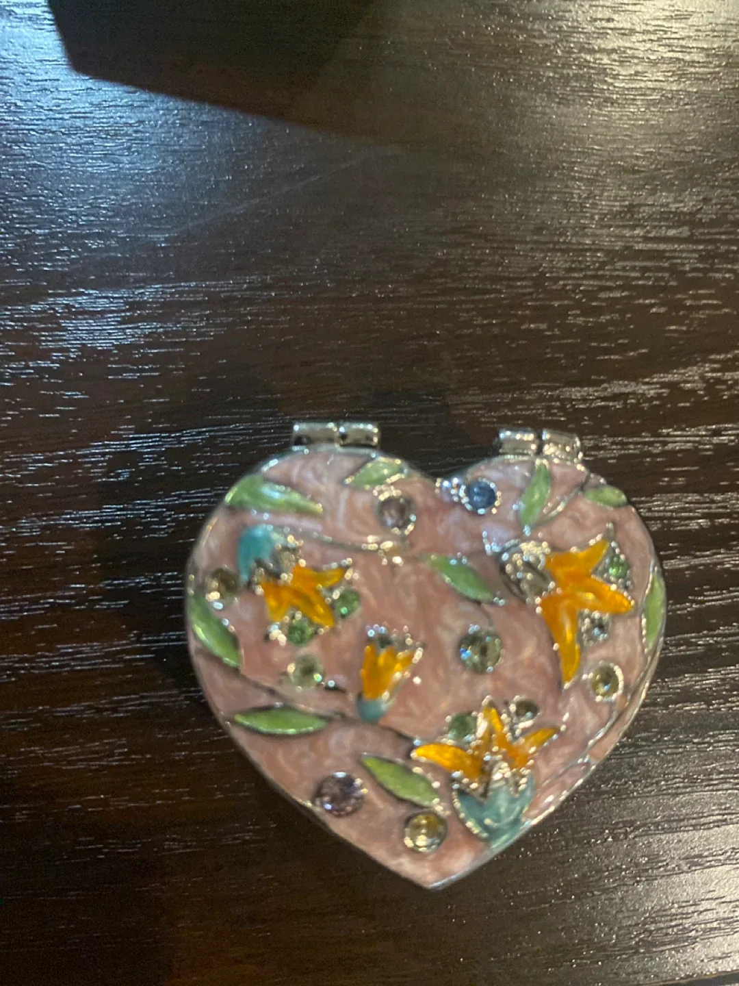 Monet Heart-Shaped Trinket Box - Jewelry Holder thumbnail