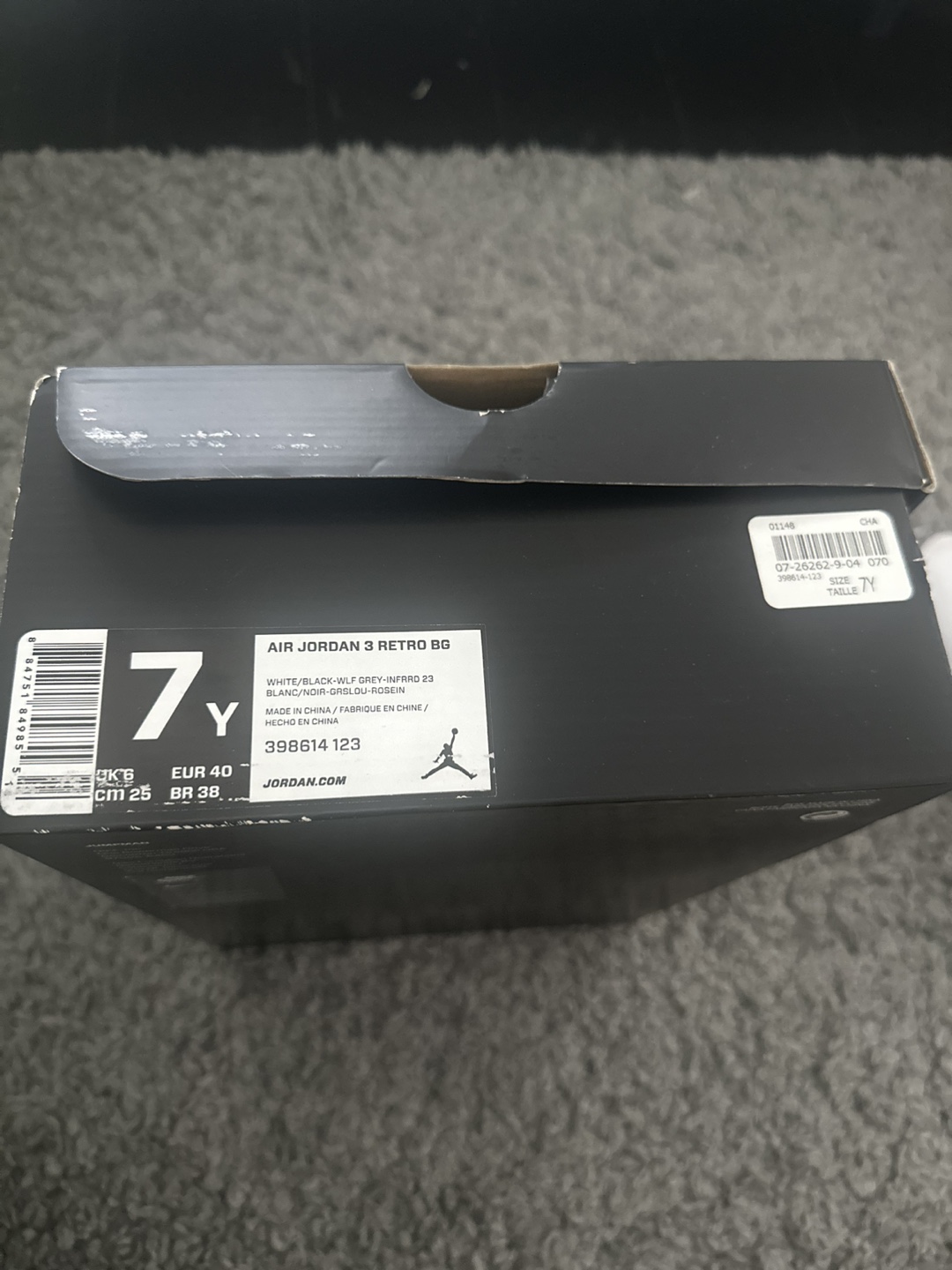 Jordan 3 Retro Infrared 23 (GS) - US 7 Youth - photo 4