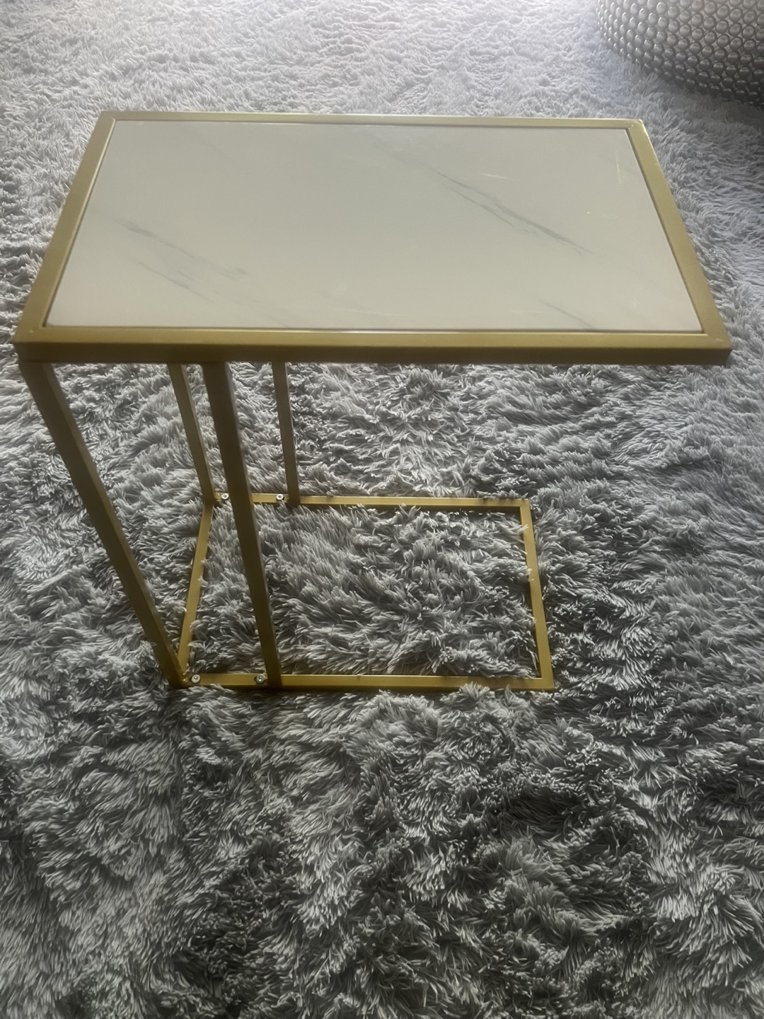 Gold & Marble Accent Table