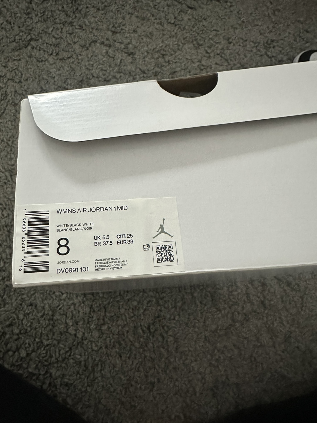 Air Jordan 1 Mid Women's Size 8 - Pandas - photo 4