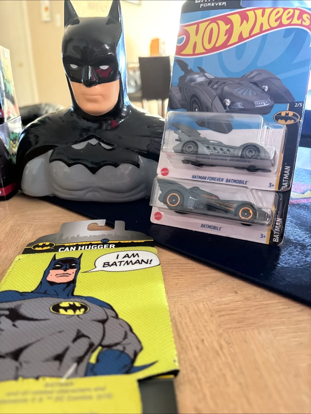 Batman Bank, Can Hugger, Hot Wheels Batmobile, Bust thumbnail