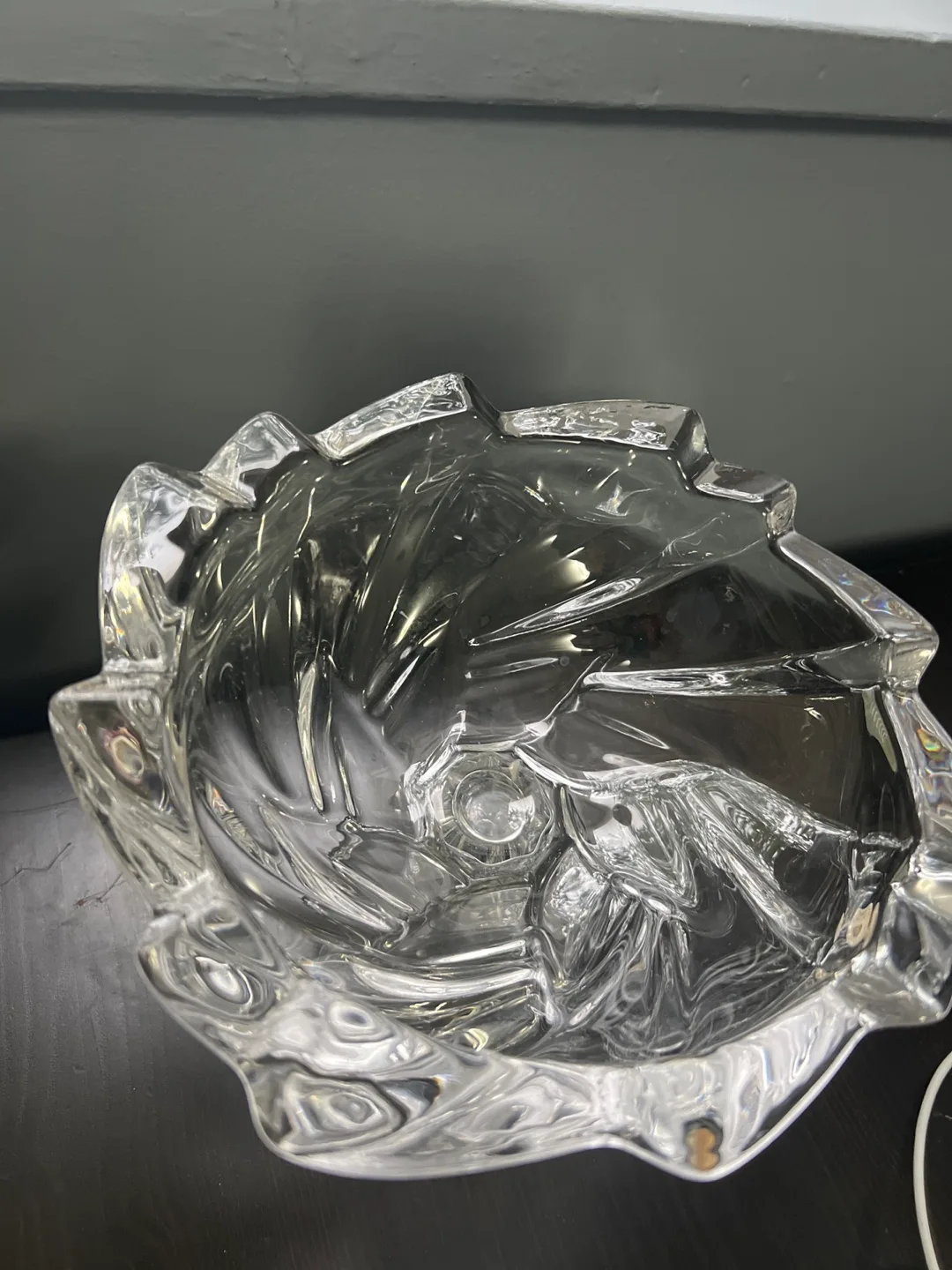 Clear Glass Pedestal Bowl image indicator(2)