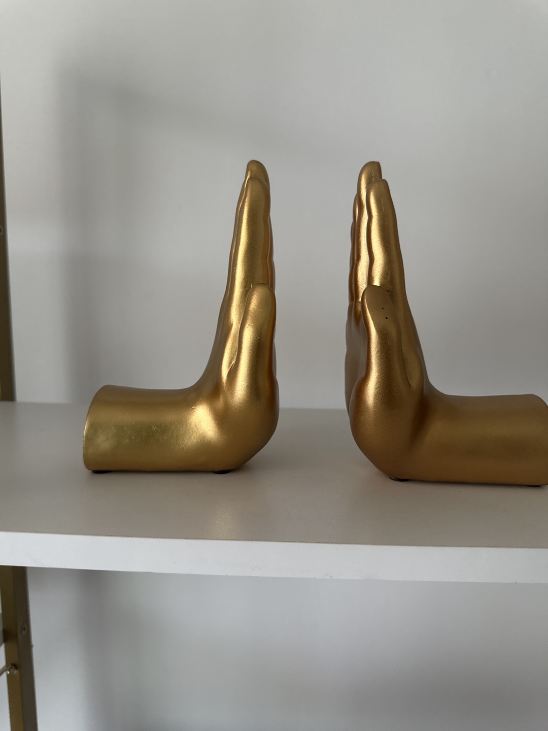 Gold Hand Bookends