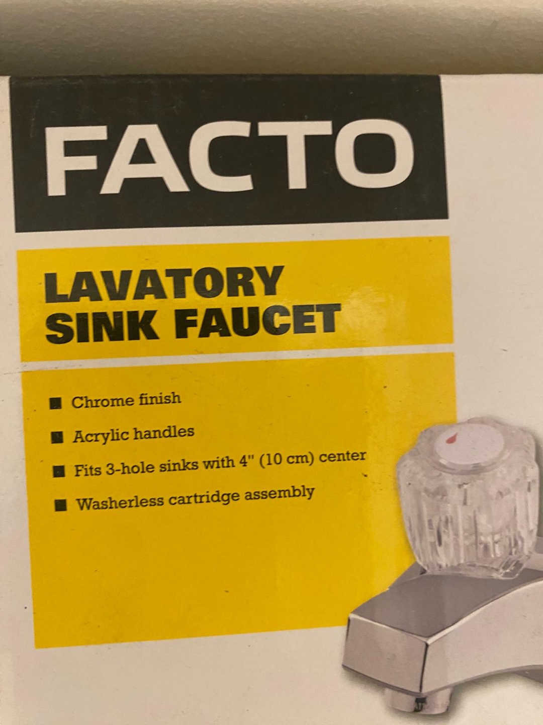 Facto Lavatory Sink Faucet - New in Box - photo 2