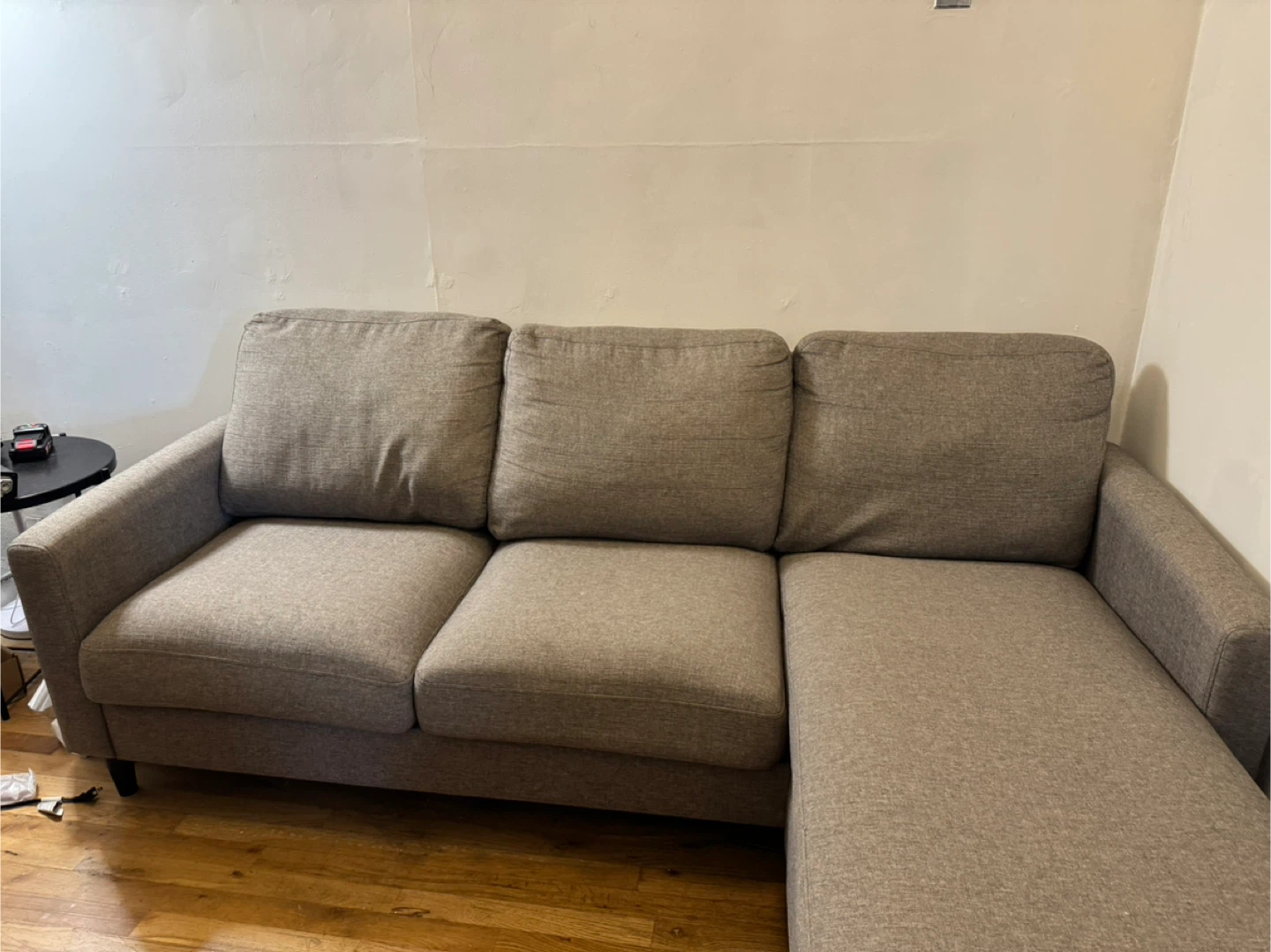 Gray Sectional Sofa - 75.9" x 32" - photo 3