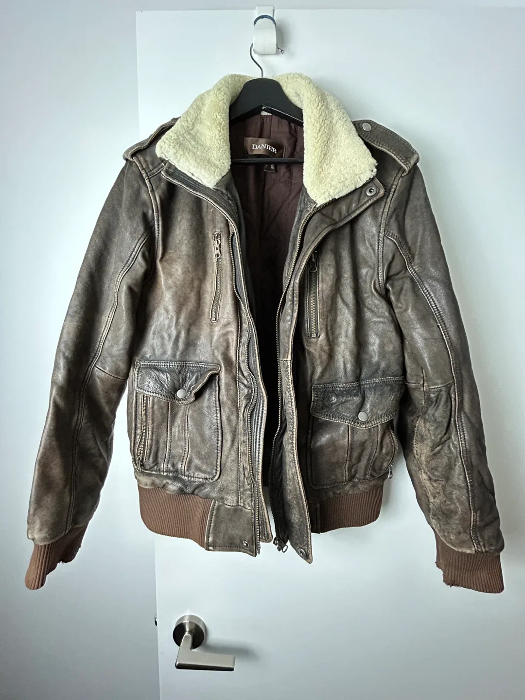 Danier Leather Bomber Jacket - Size M thumbnail