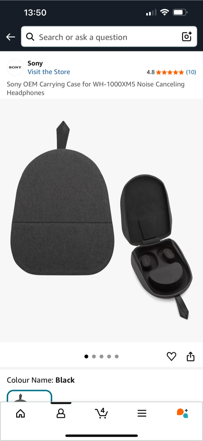 Sony WH-1000XM5 Headphones Carrying Case - Case Only - photo 4