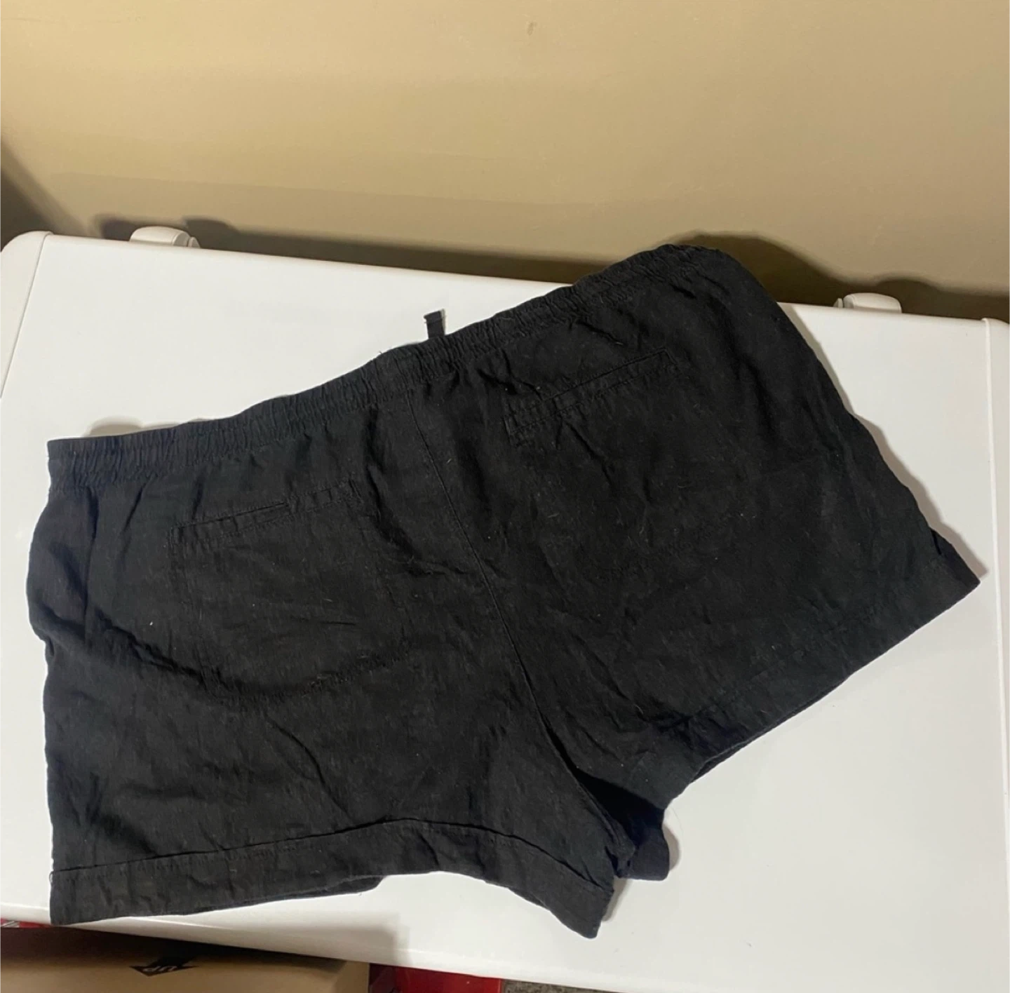 Black  Linen Shorts - photo 5