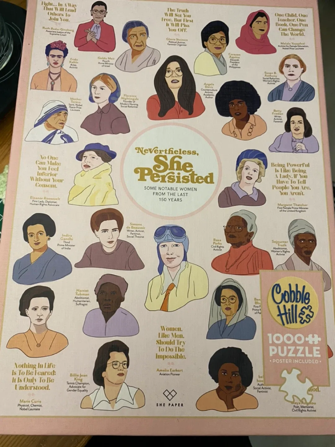 1000 pc Puzzle (Notable Women) thumbnail