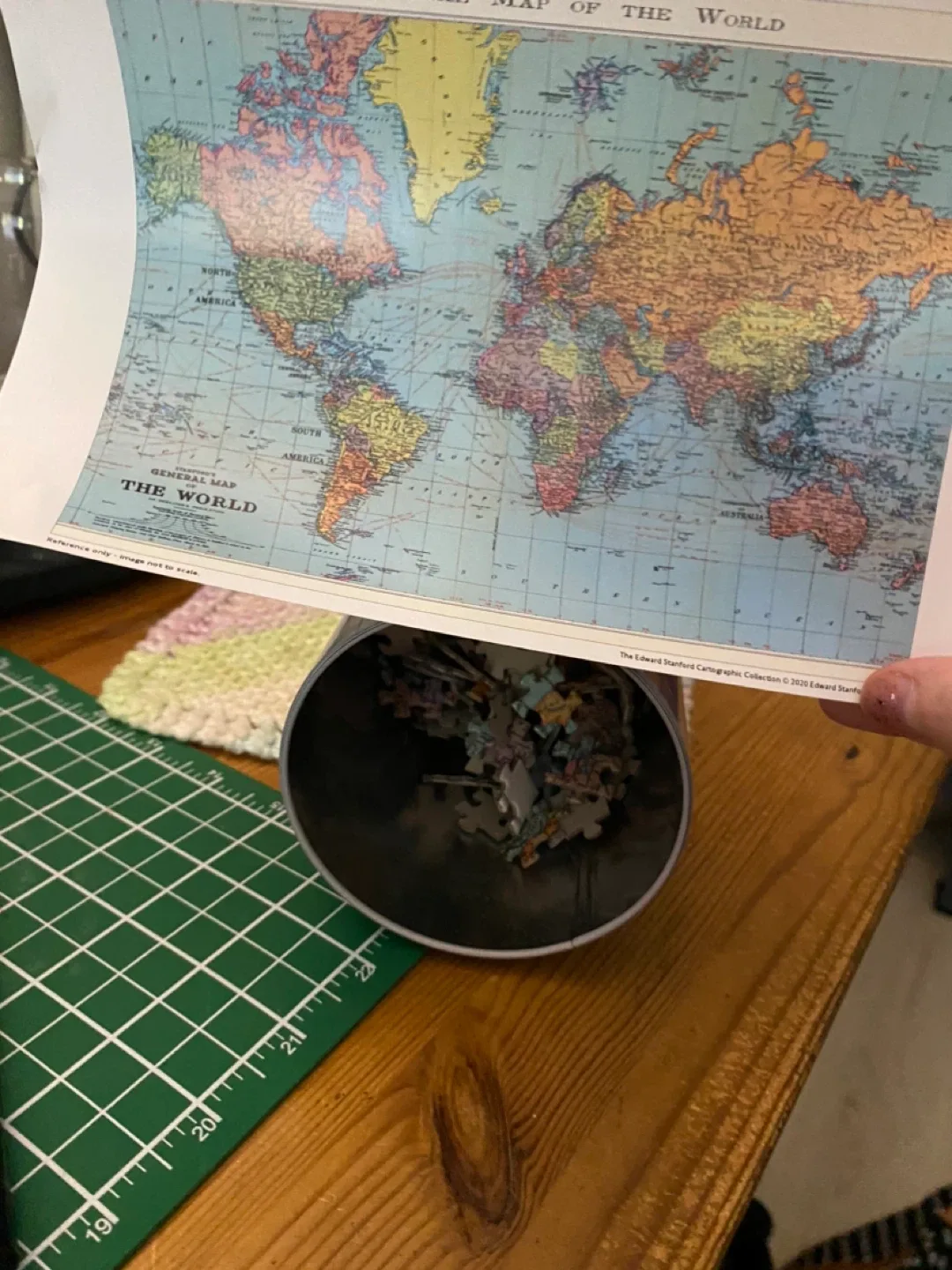 1000 Piece Jigsaw Puzzle (map of the world) image indicator(2)