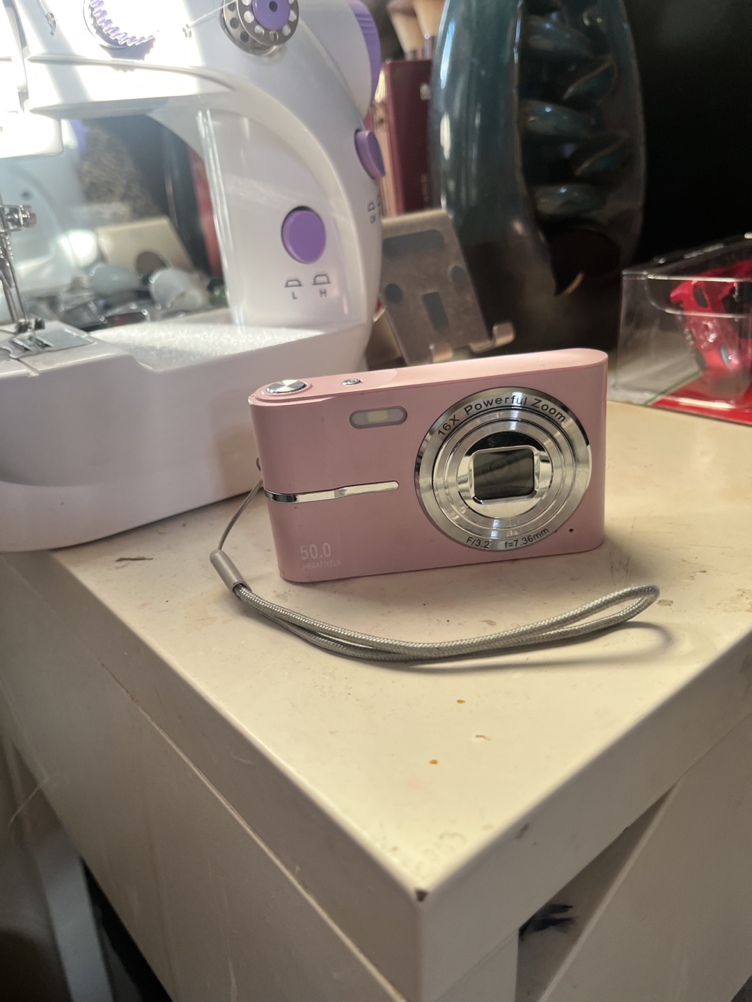 Pink Digital Camera with 16x Zoom