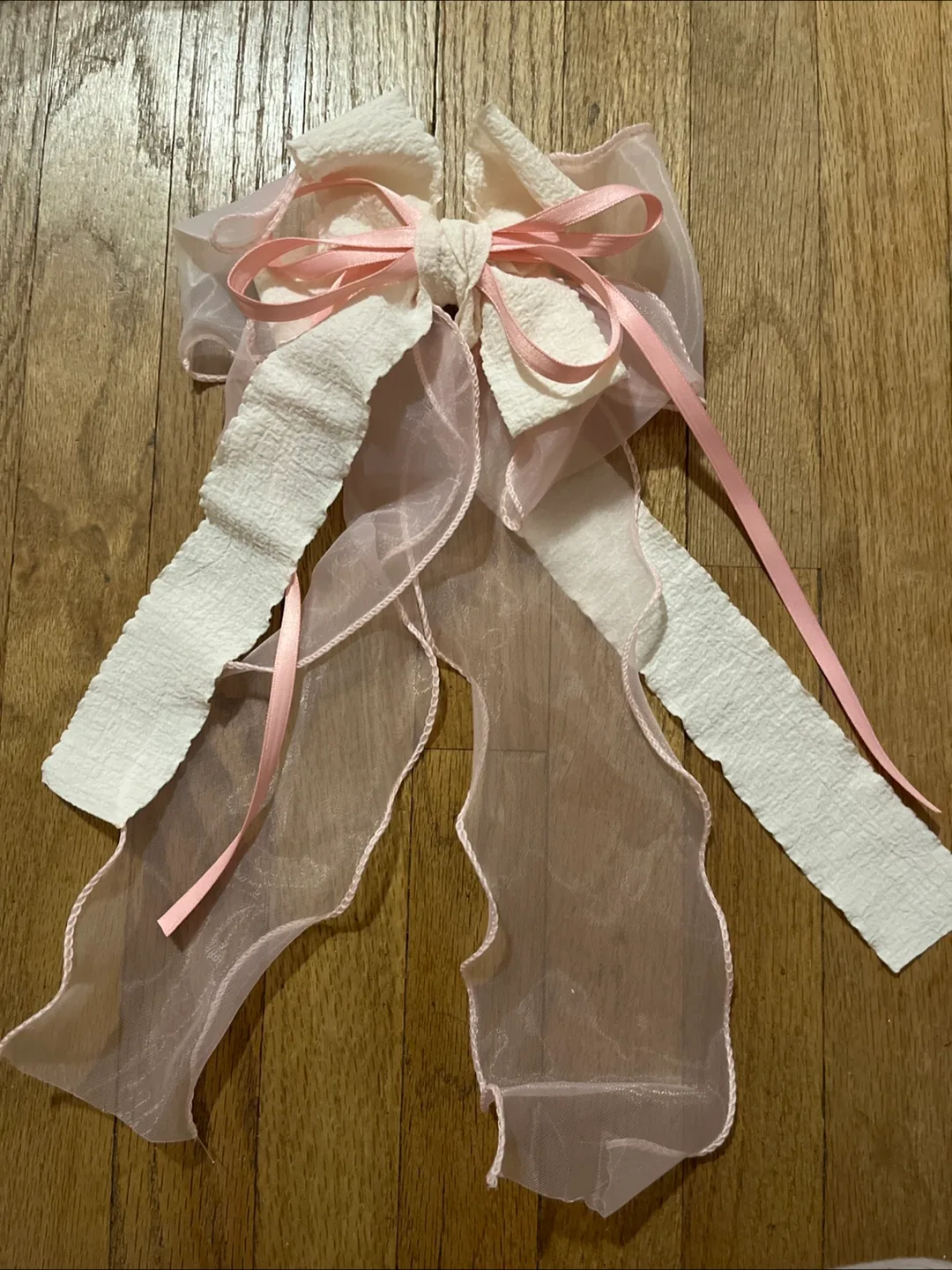 Pink Bow Hair Clip
