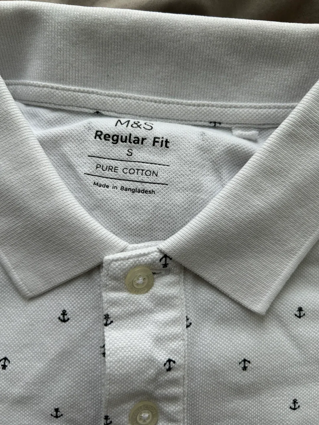 M&S Regular Fit Polo Shirt - Size S image indicator(2)