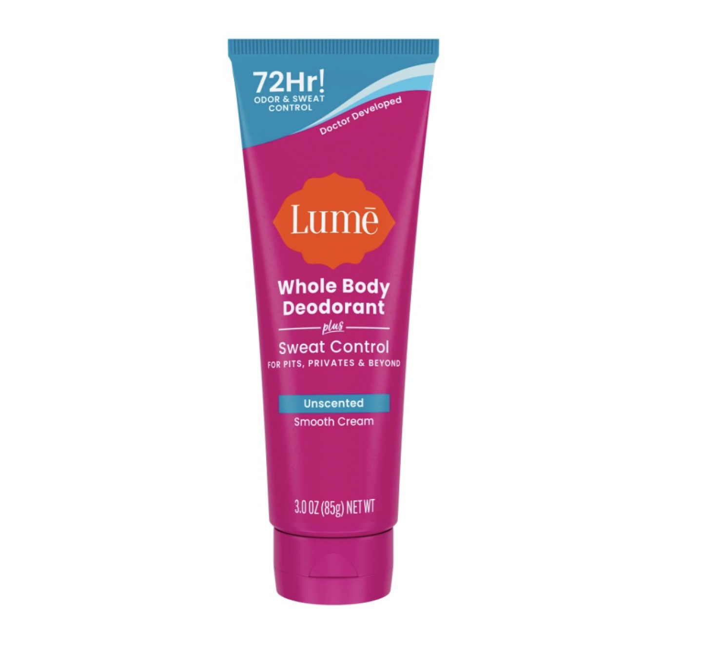 Lume Unscented Whole Body Deodorant - 3.0 oz