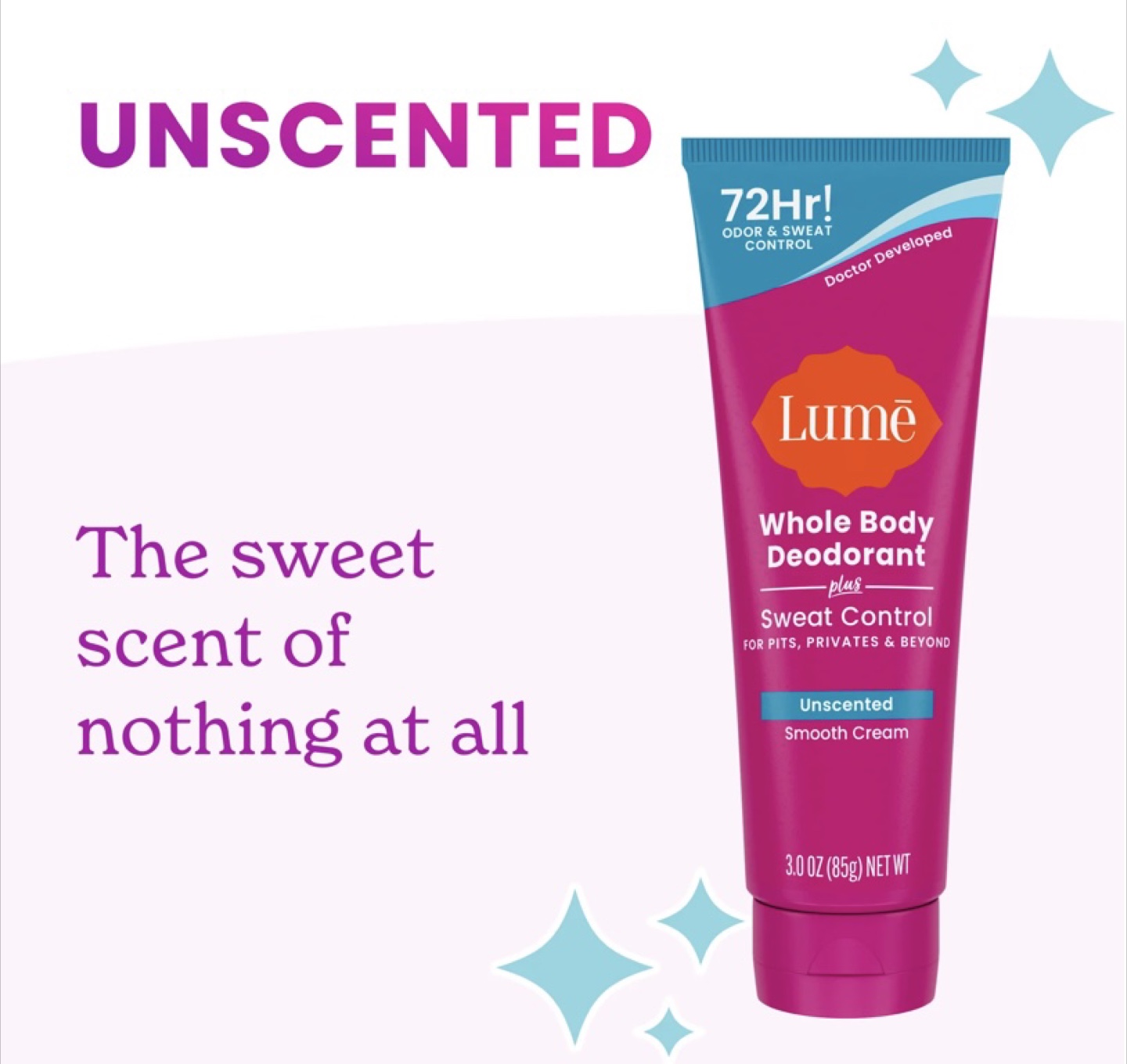 Lume Unscented Whole Body Deodorant - 3.0 oz - photo 2