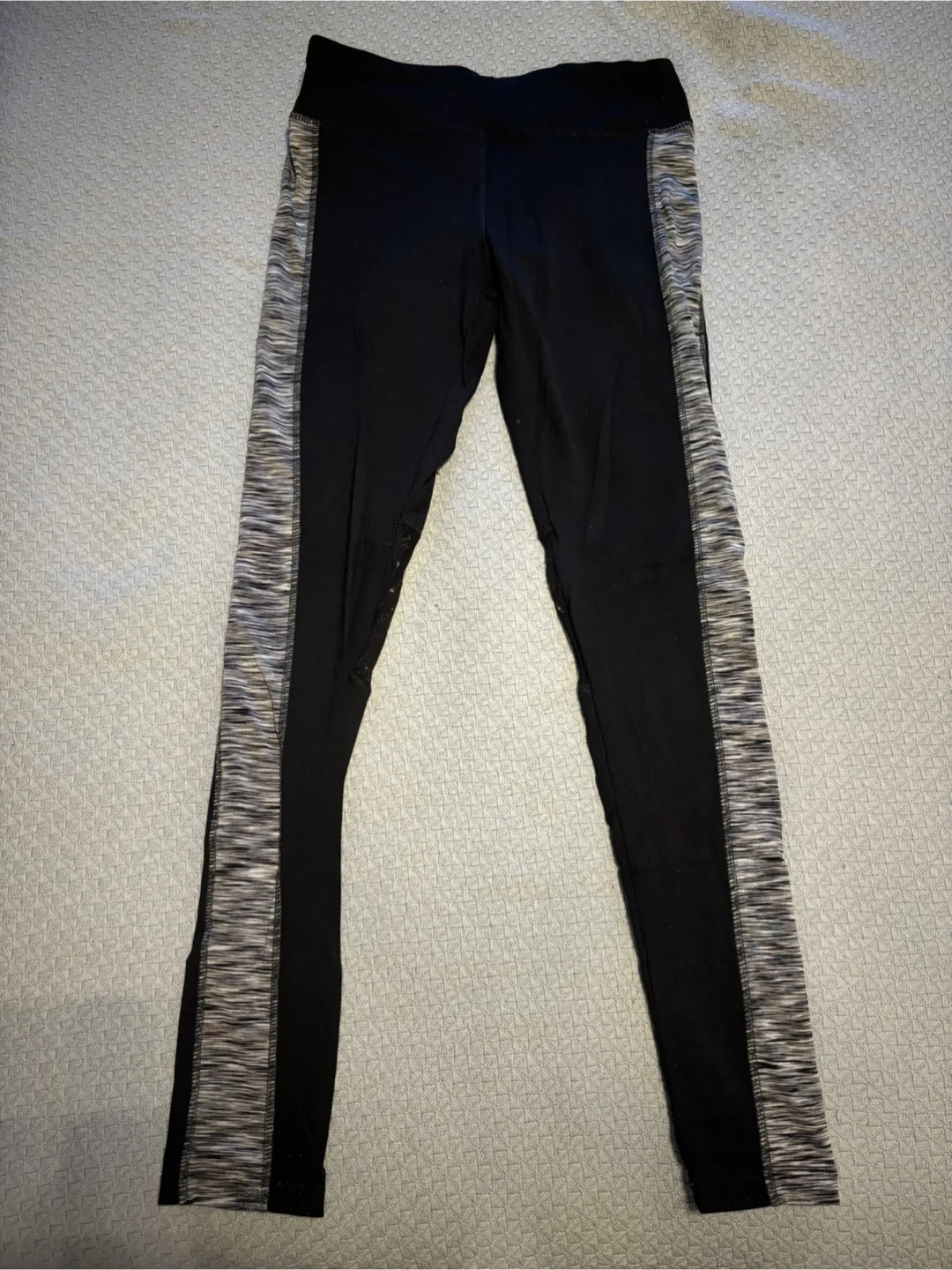 Black Leggings with Striped Detail thumbnail