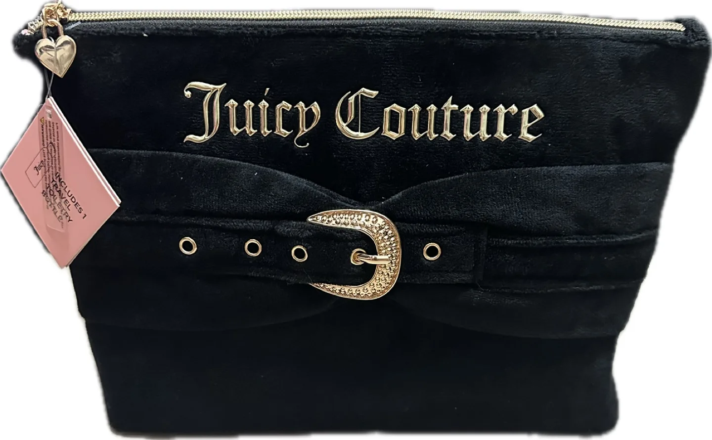 Juicy Couture Velour Cosmetic Travel Bag thumbnail