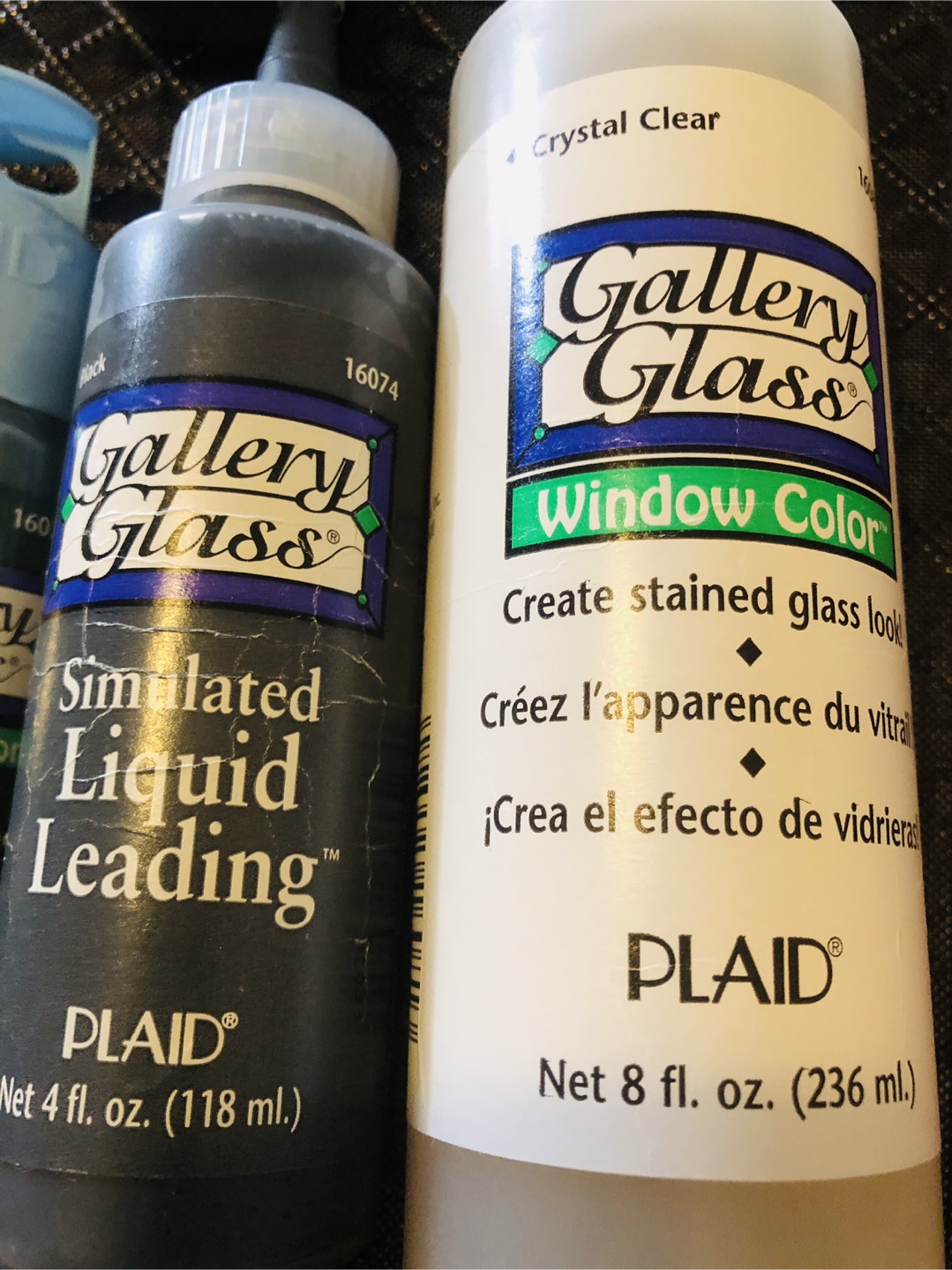 Plaid Gallery Glass Window Color & Liquid Leading