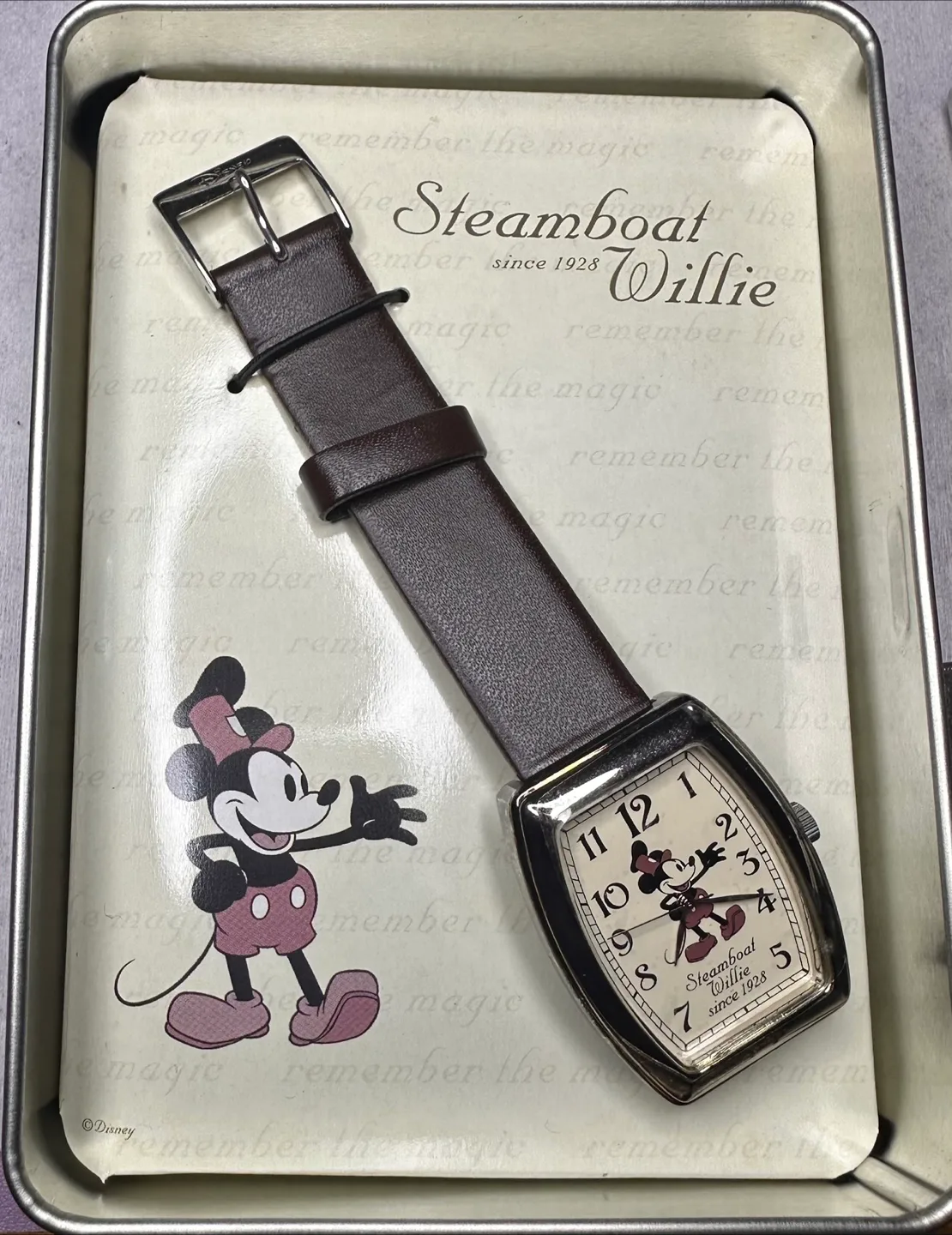 Disney Steamboat Willie Watch rare (1928) thumbnail