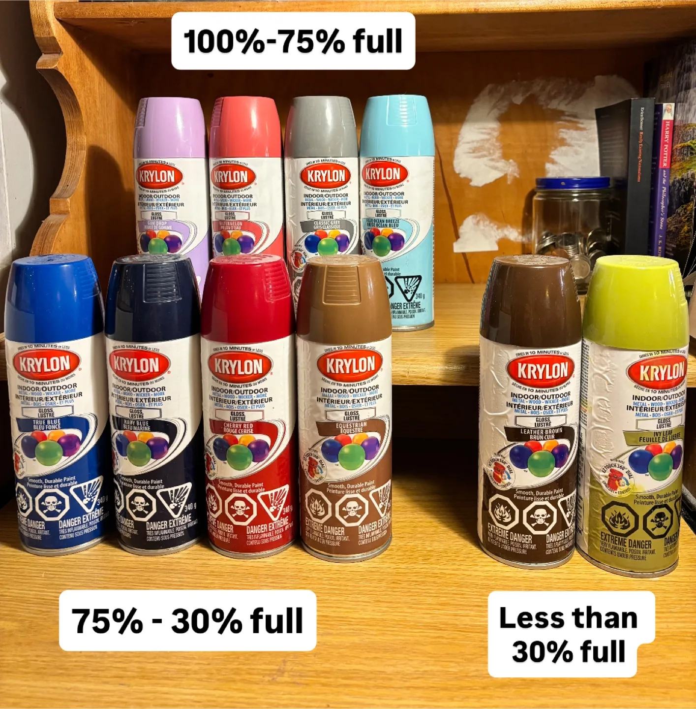 Spray paint cans set of 10 image indicator(2)