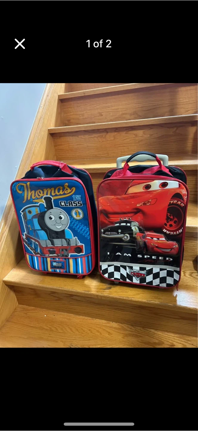 Kids' Thomas & Cars Rolling Luggage Set