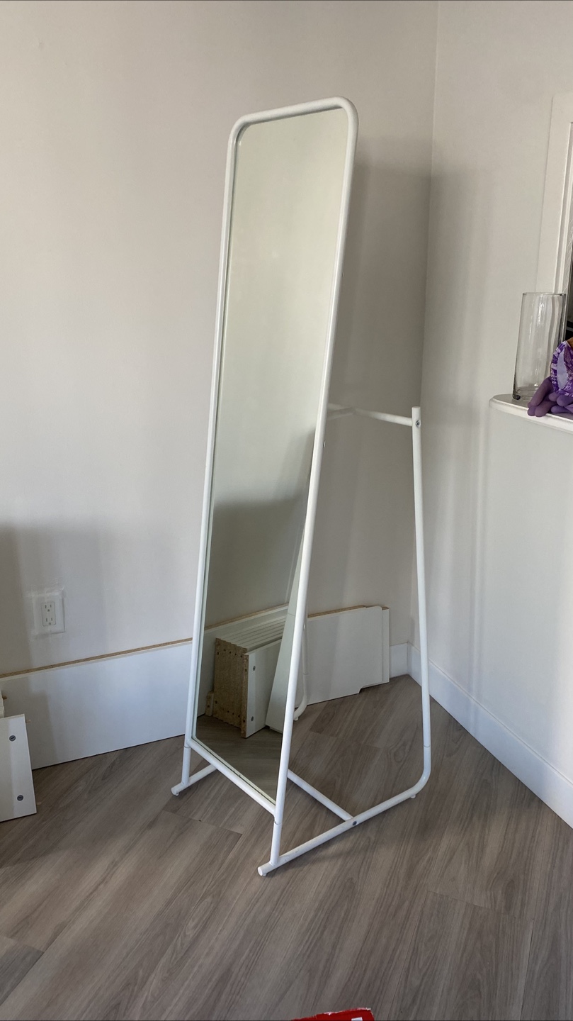 IKEA KNAPPER Standing Mirror - White