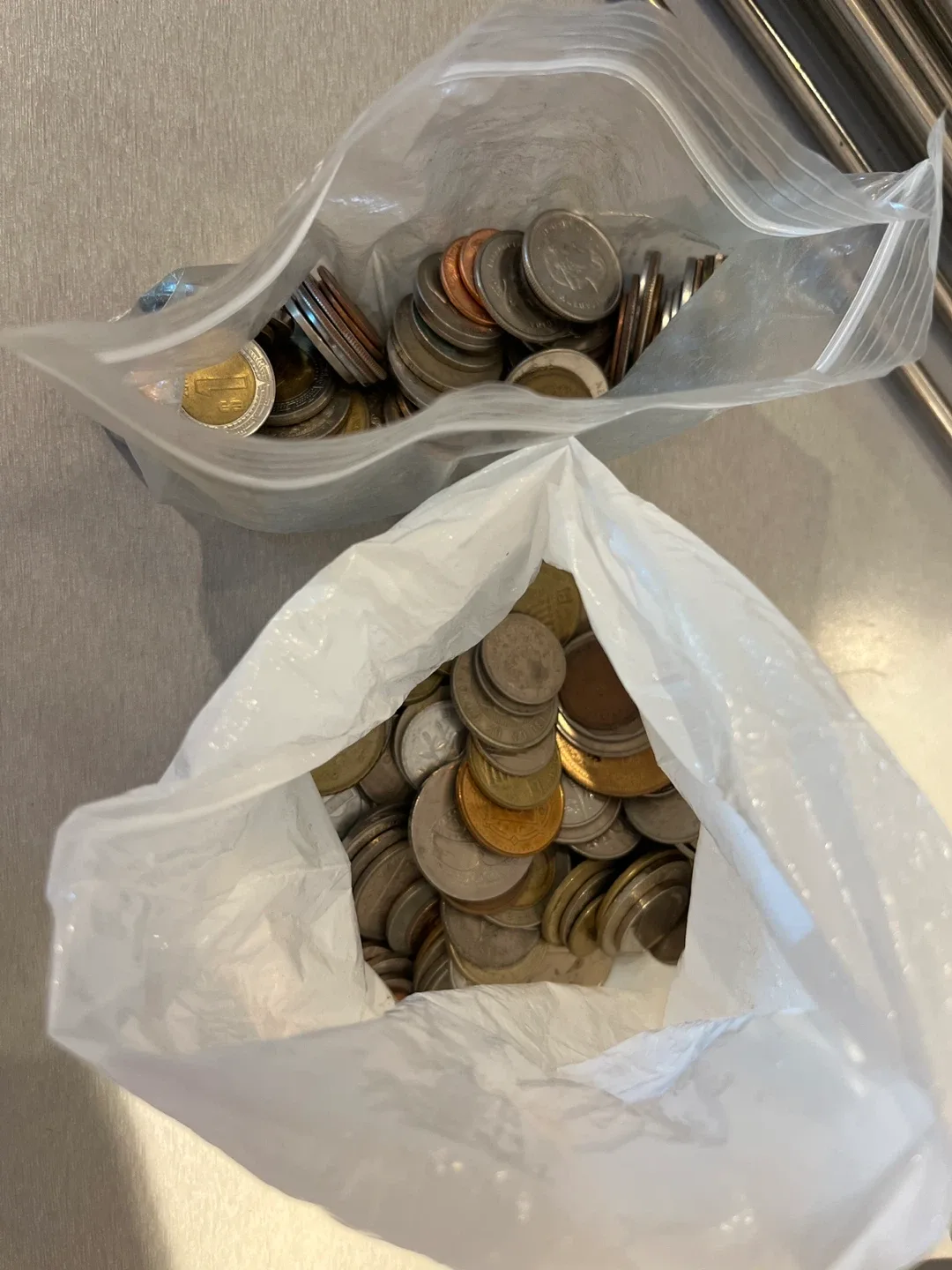 Bag of mixed coins thumbnail