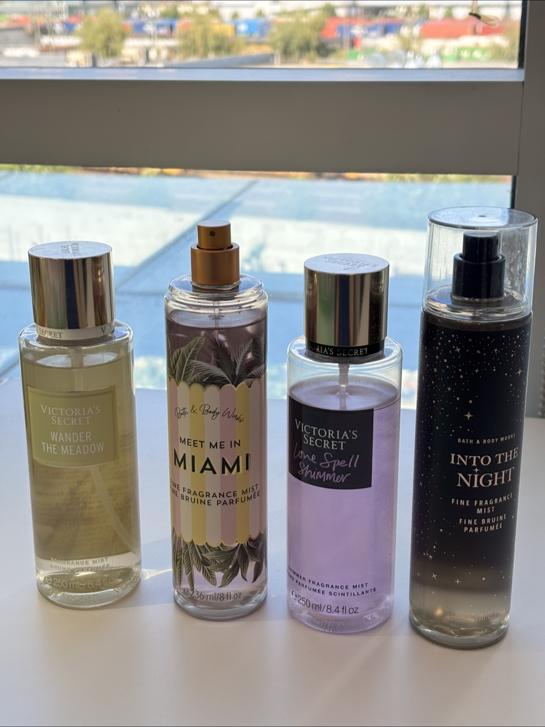 VS and BBW body sprays