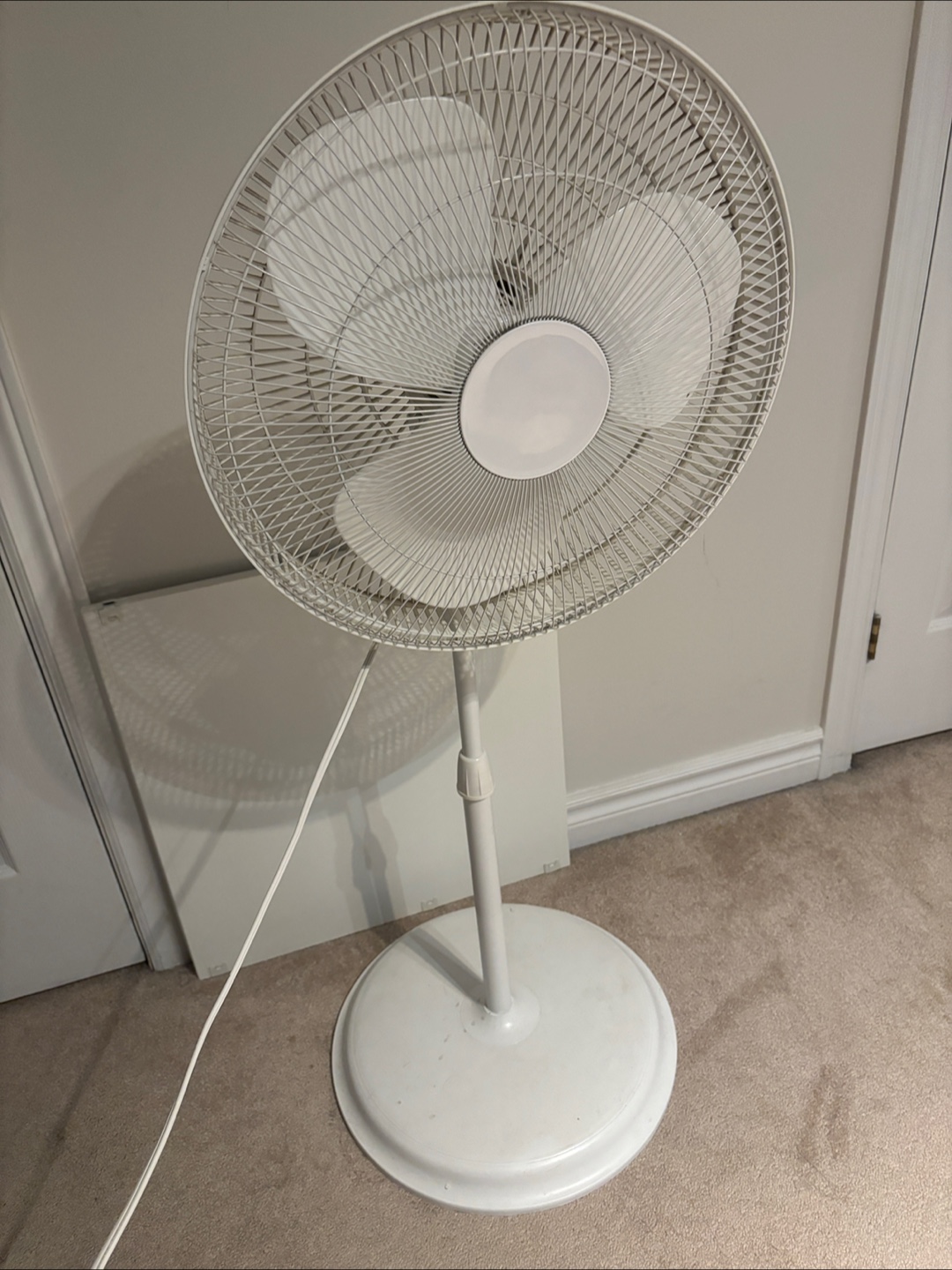 White Stand Fan