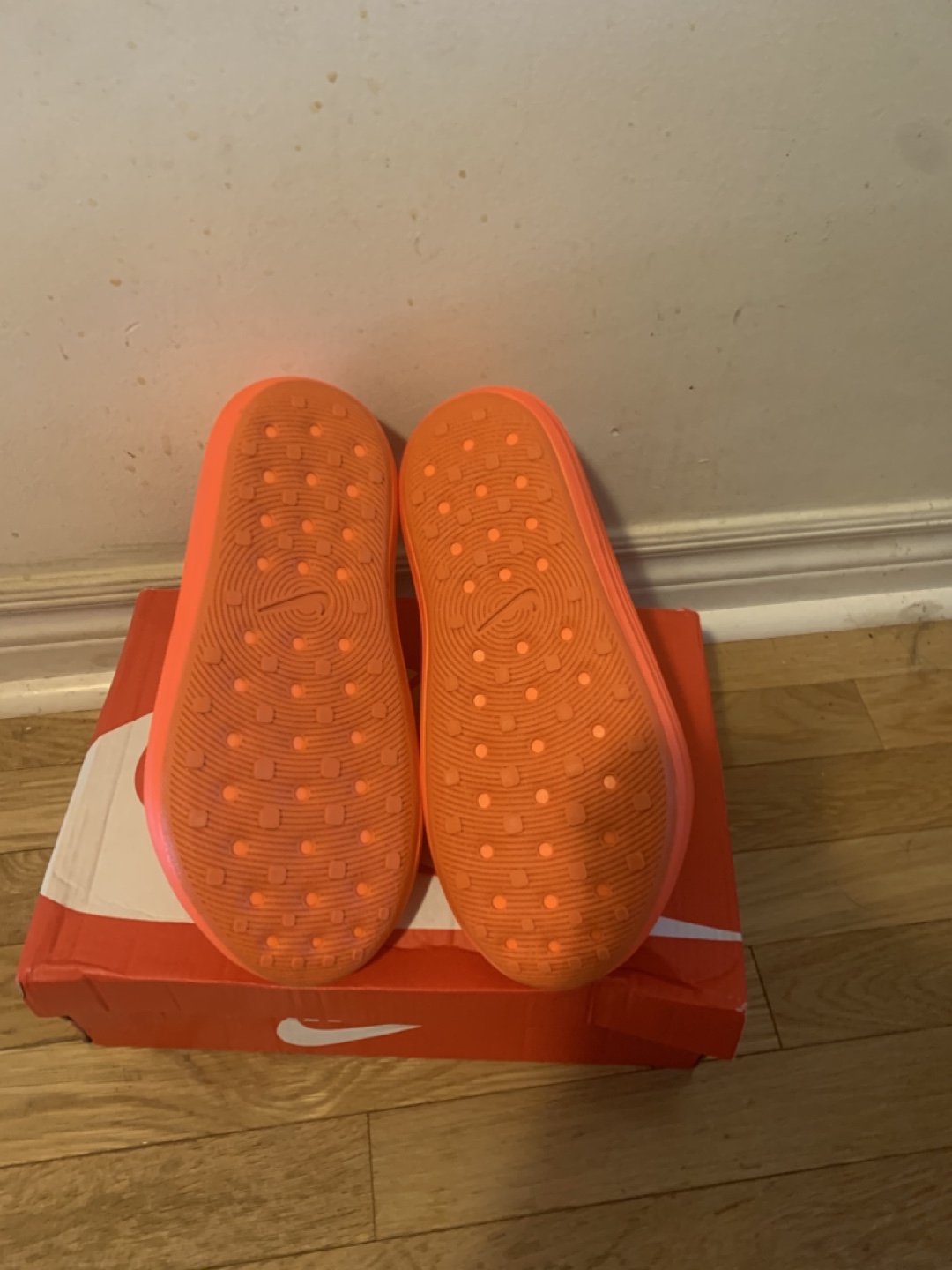 New Nike Calm Slides Orange Size 9 - photo 4