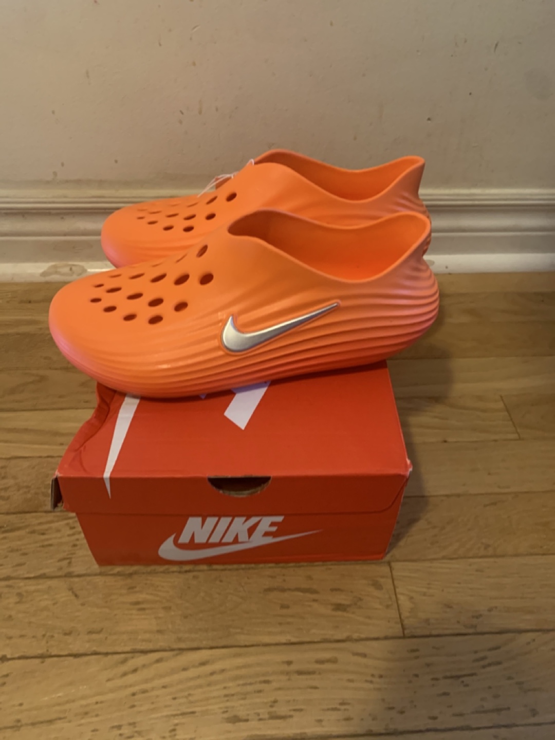 New Nike Calm Slides Orange Size 9 - photo 3