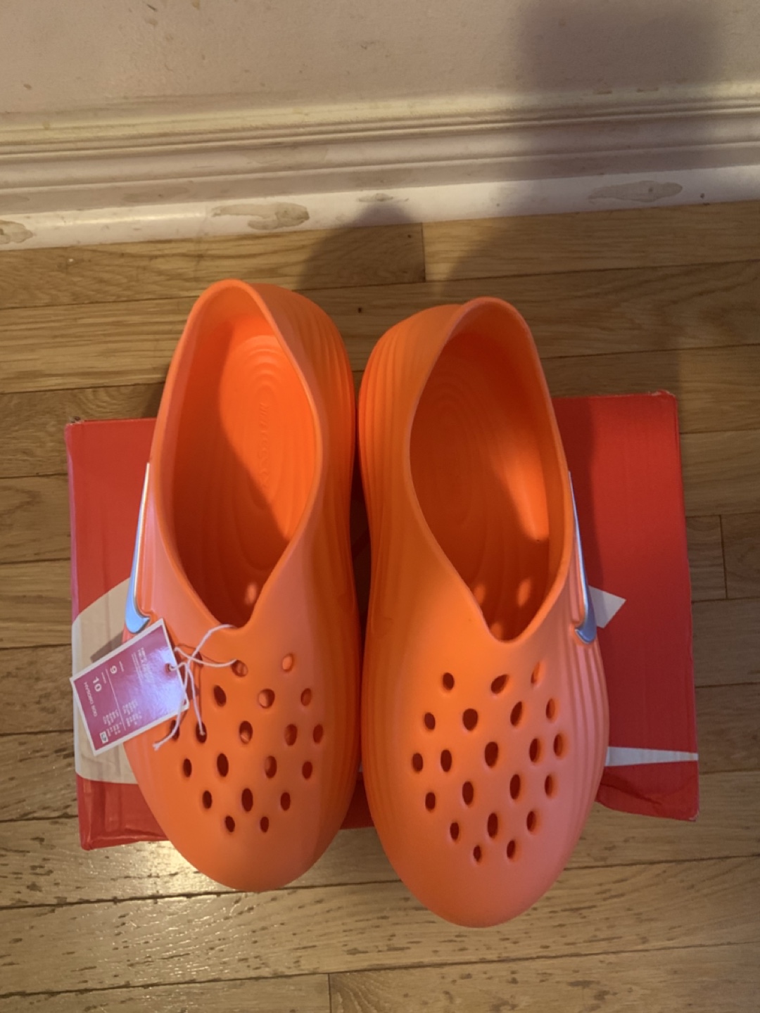 New Nike Calm Slides Orange Size 9 - photo 2