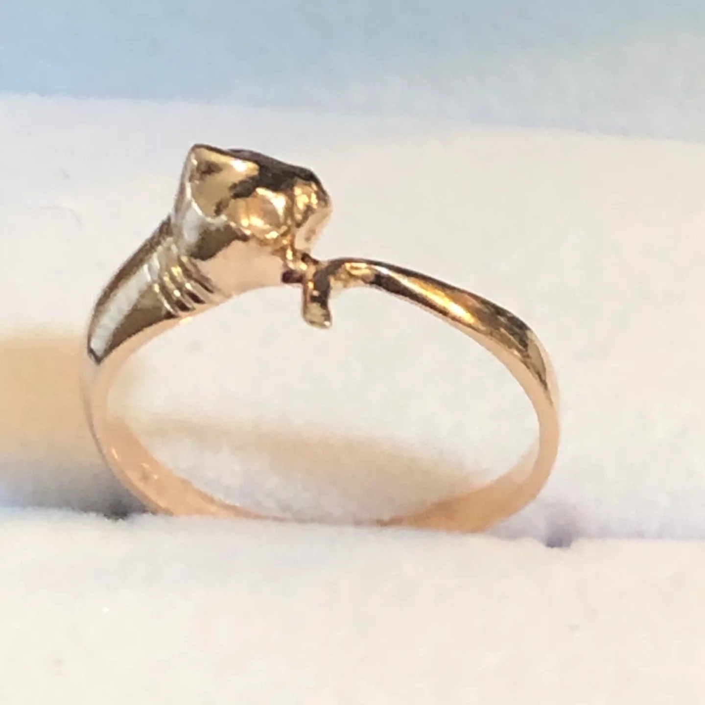 10k rose Gold Cat Ring image indicator(2)