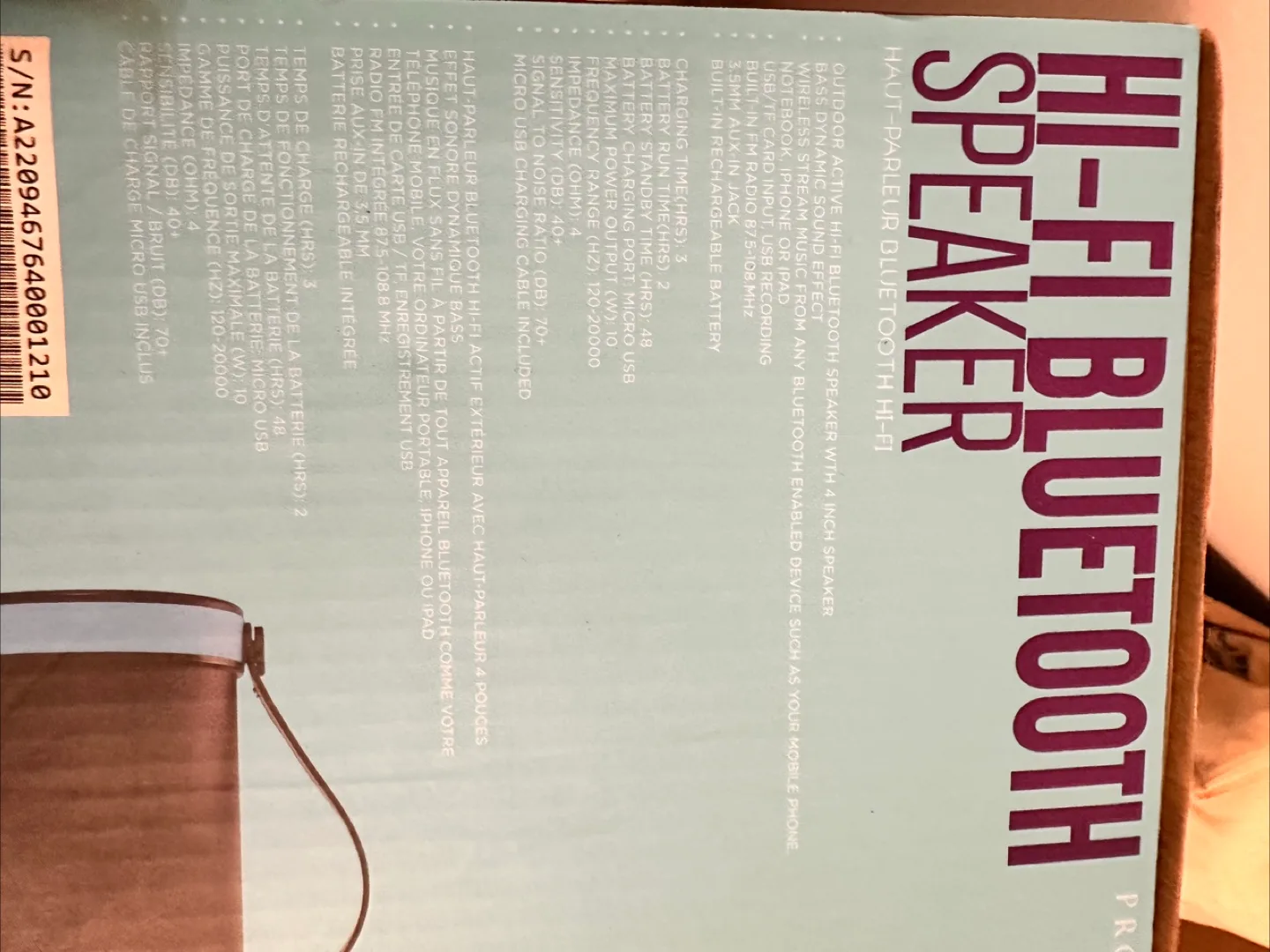 Proscan Hi-Fi Bluetooth Speaker - New in Box image indicator(4)