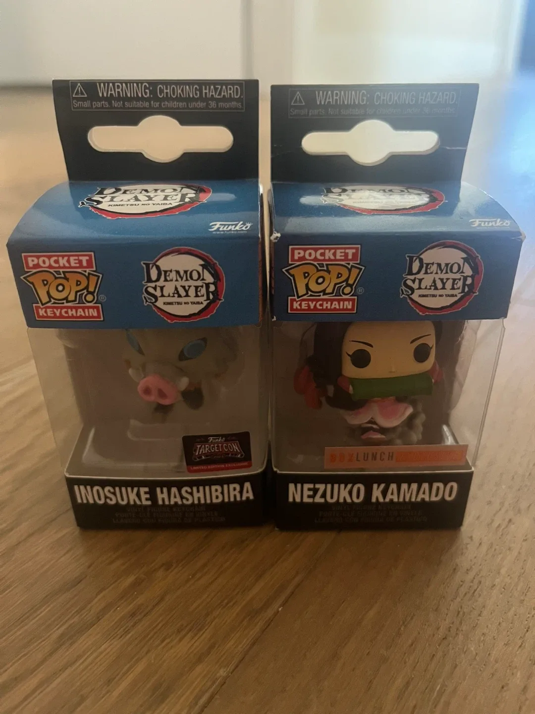 Funko Pocket POP! Demon Slayer Keychains - Inosuke & Nezuko image indicator(2)