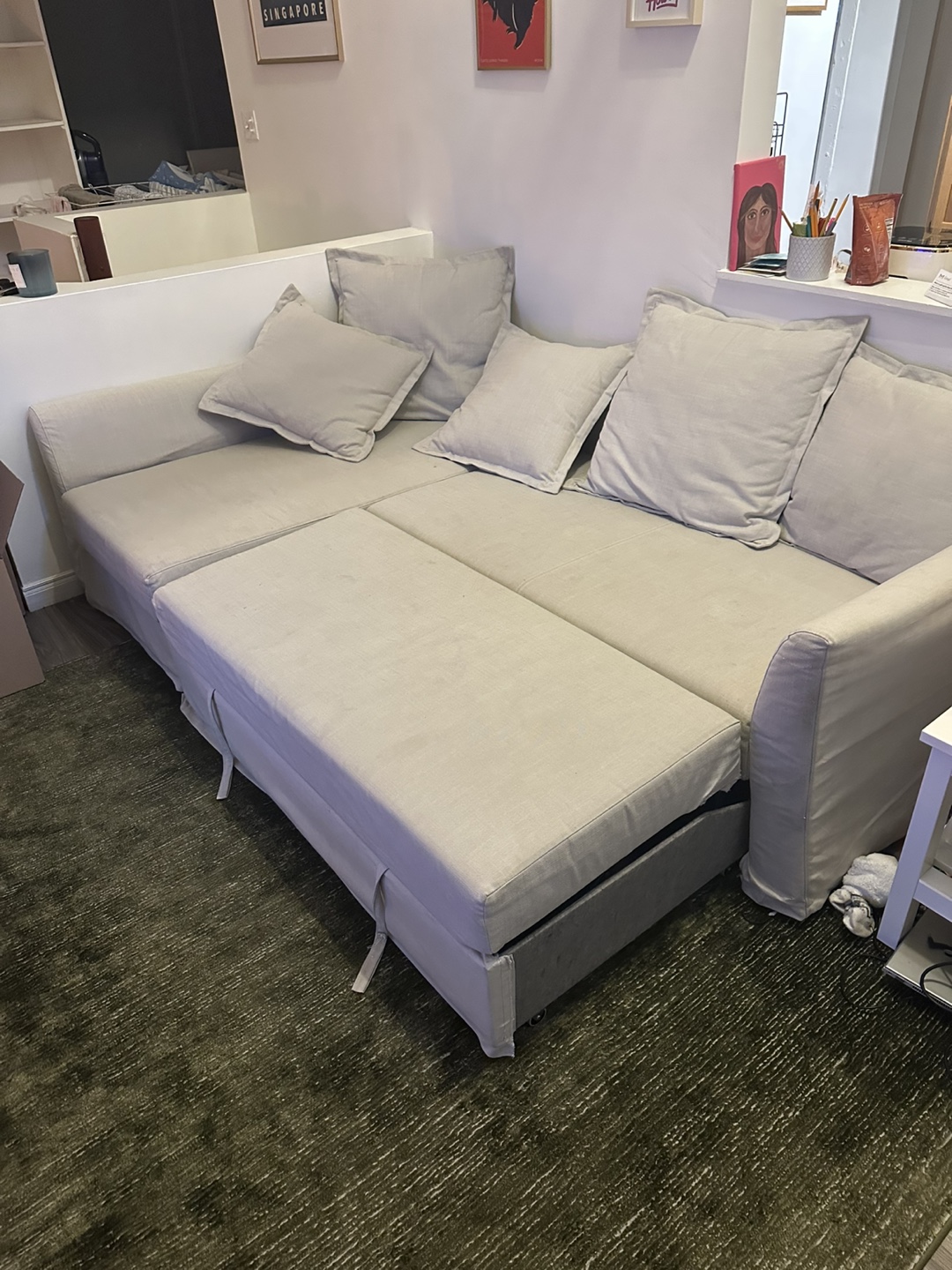 IKEA Holmsund Sleeper Sectional Sofa - photo 2