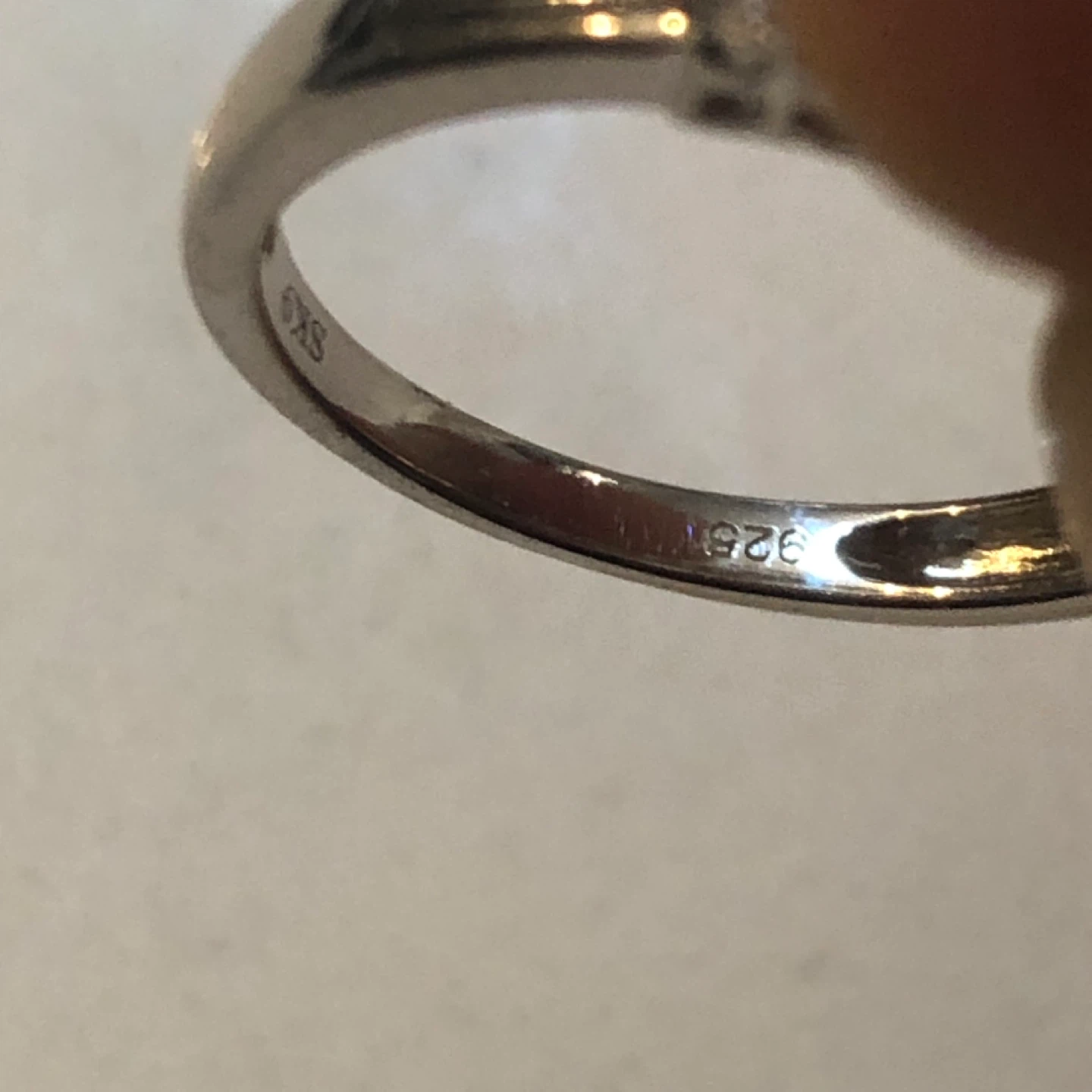 925 Sterling Silver Diamond Ring - photo 4