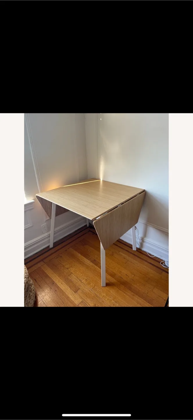Drop Leaf Table - Light Wood Colour thumbnail