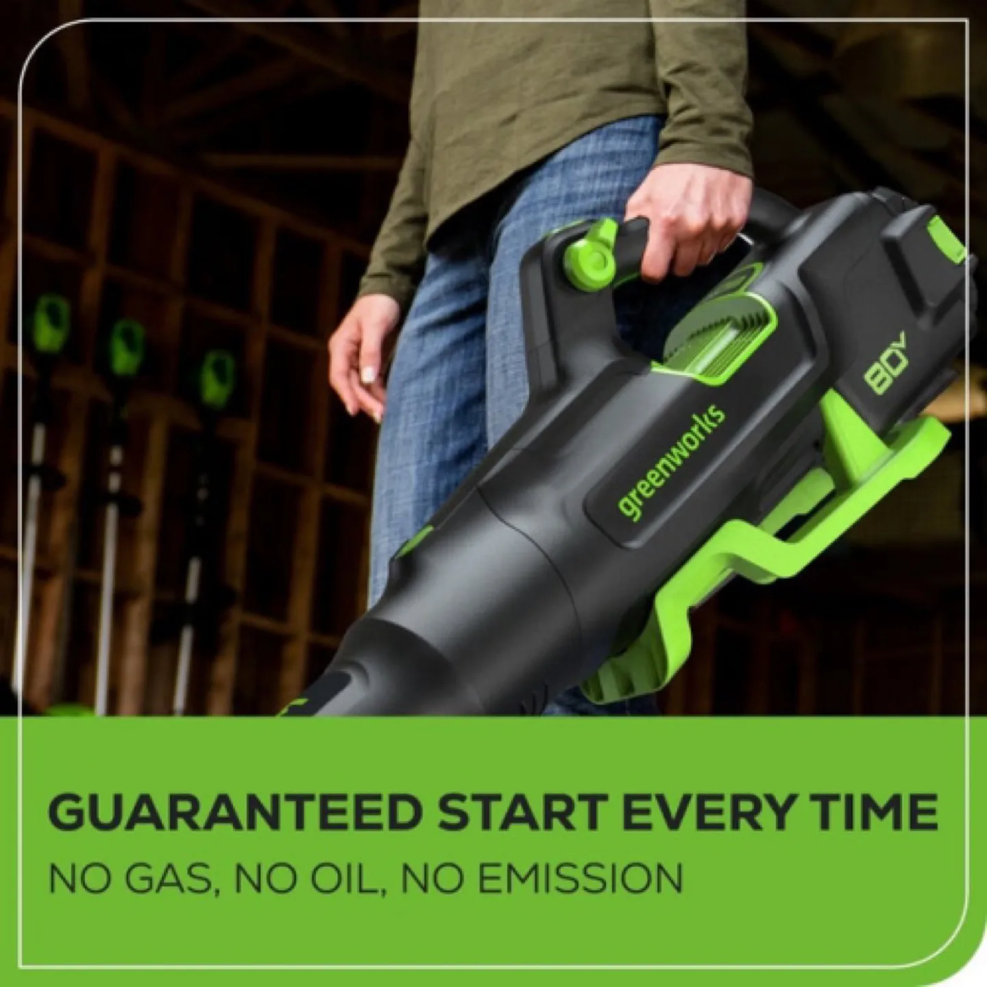 BNIB Greenworks 80V 770 CFM 180 MPH Leaf Blower image indicator(7)