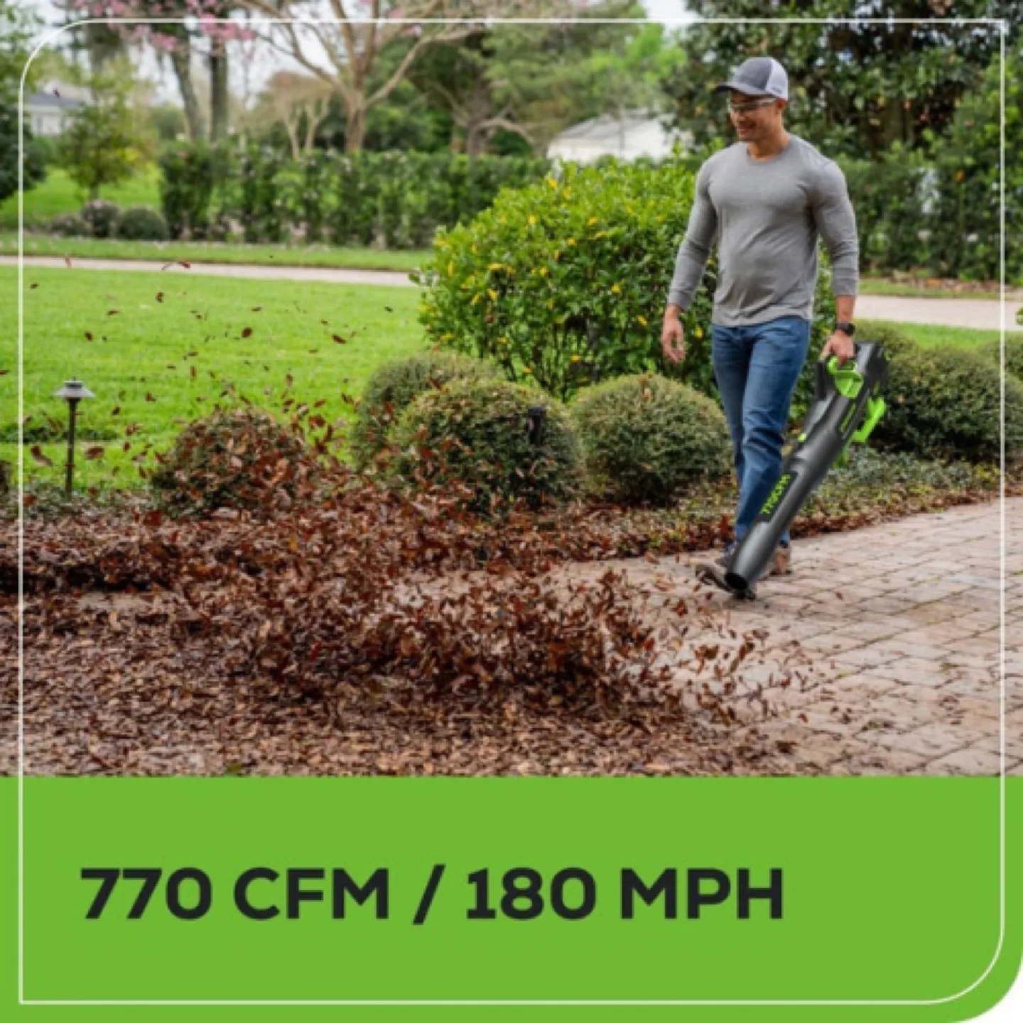 BNIB Greenworks 80V 770 CFM 180 MPH Leaf Blower image indicator(8)