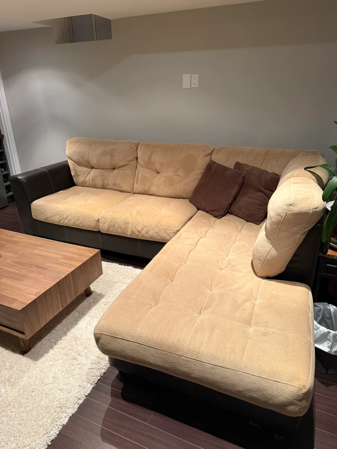 Tan Sectional Couch - photo 2